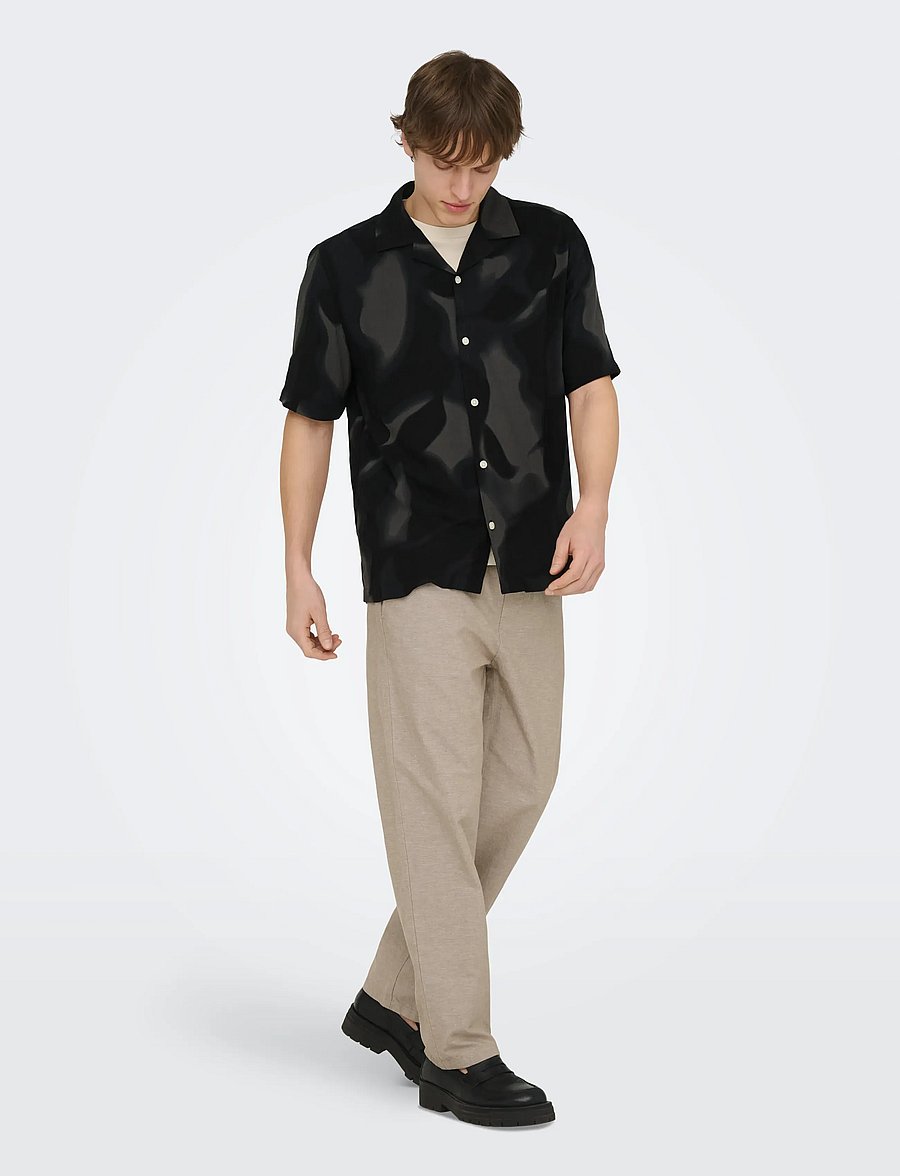 ONLY & SONS - ONSSINUS LOOSE 0007 COT LIN PANT NOOS - leinenhosen - coriander - 4