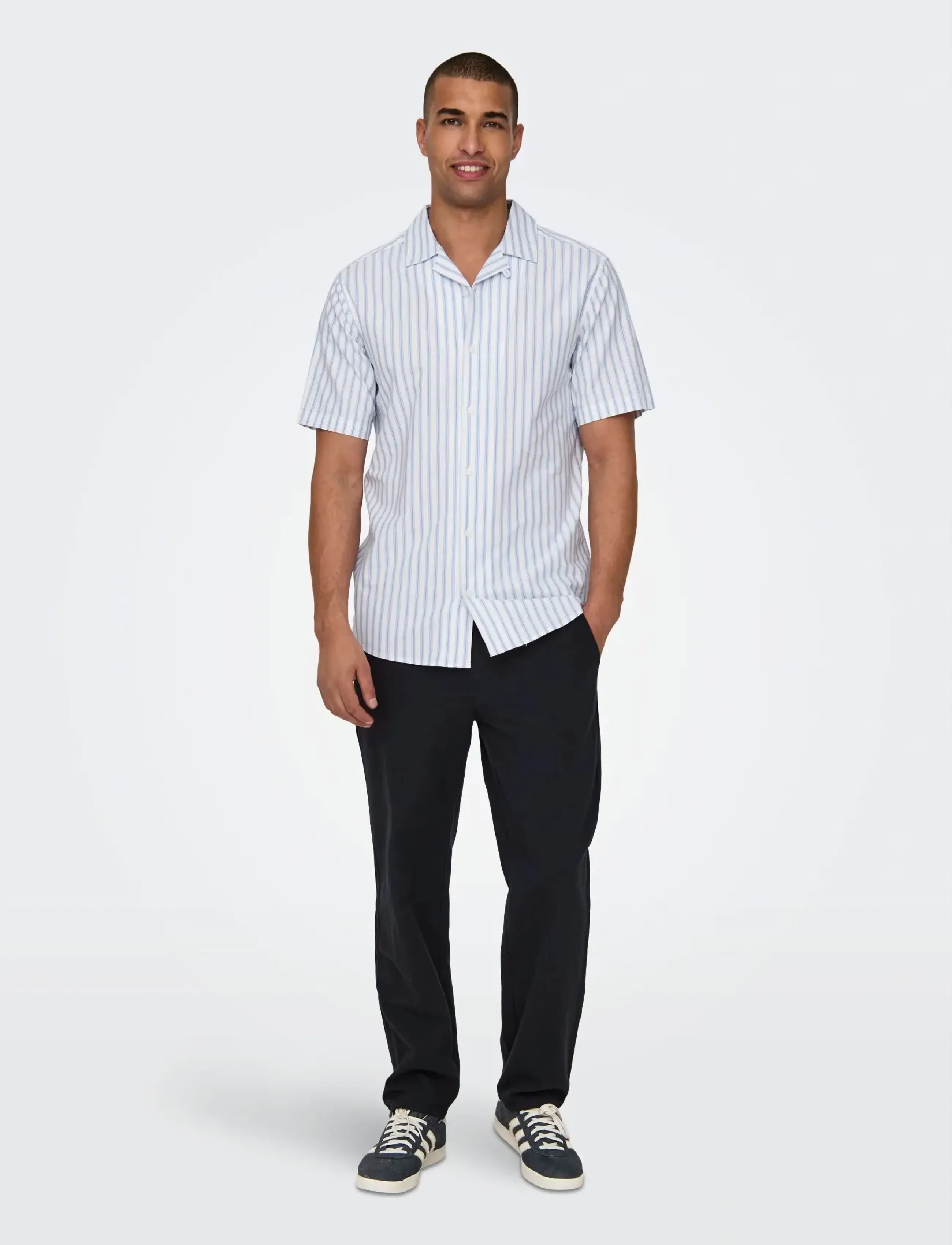 ONLY & SONS Onssinus Loose 0007 Cot Lin Pant Noos casual byxor herr – bild 5