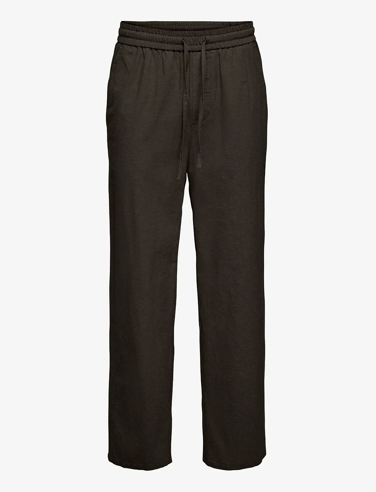 ONLY & SONS - ONSSINUS LOOSE 0007 COT LIN PANT NOOS - leinenhosen - demitasse - 1