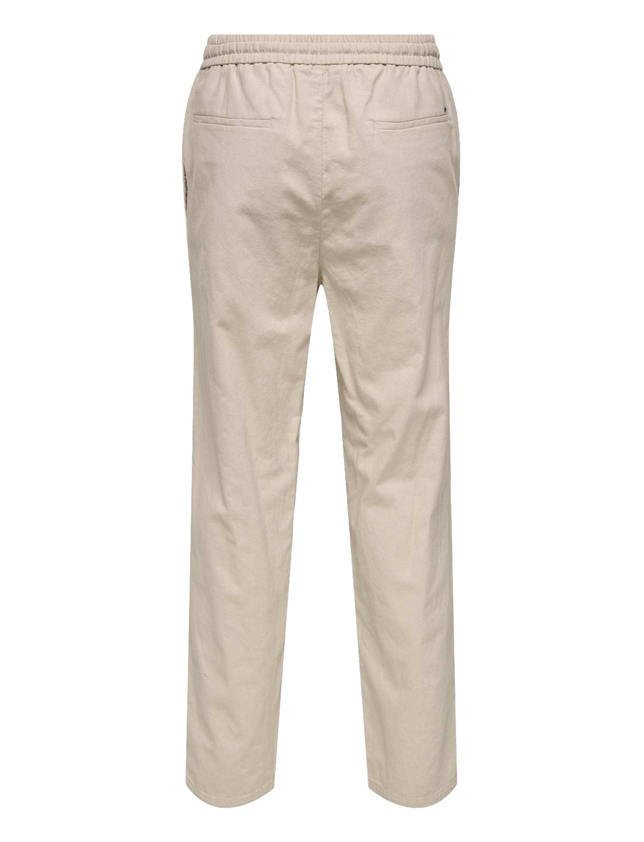 ONLY & SONS - ONSSINUS LOOSE 0007 COT LIN PANT NOOS - linen trousers - silver lining - 2