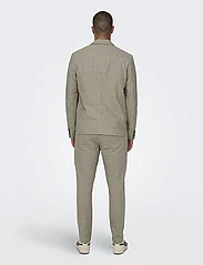 ONLY & SONS - ONSEVE 2BTN CASUAL LINEN MIX 0132 BLAZER - double breasted blazers - fallen rock - 3