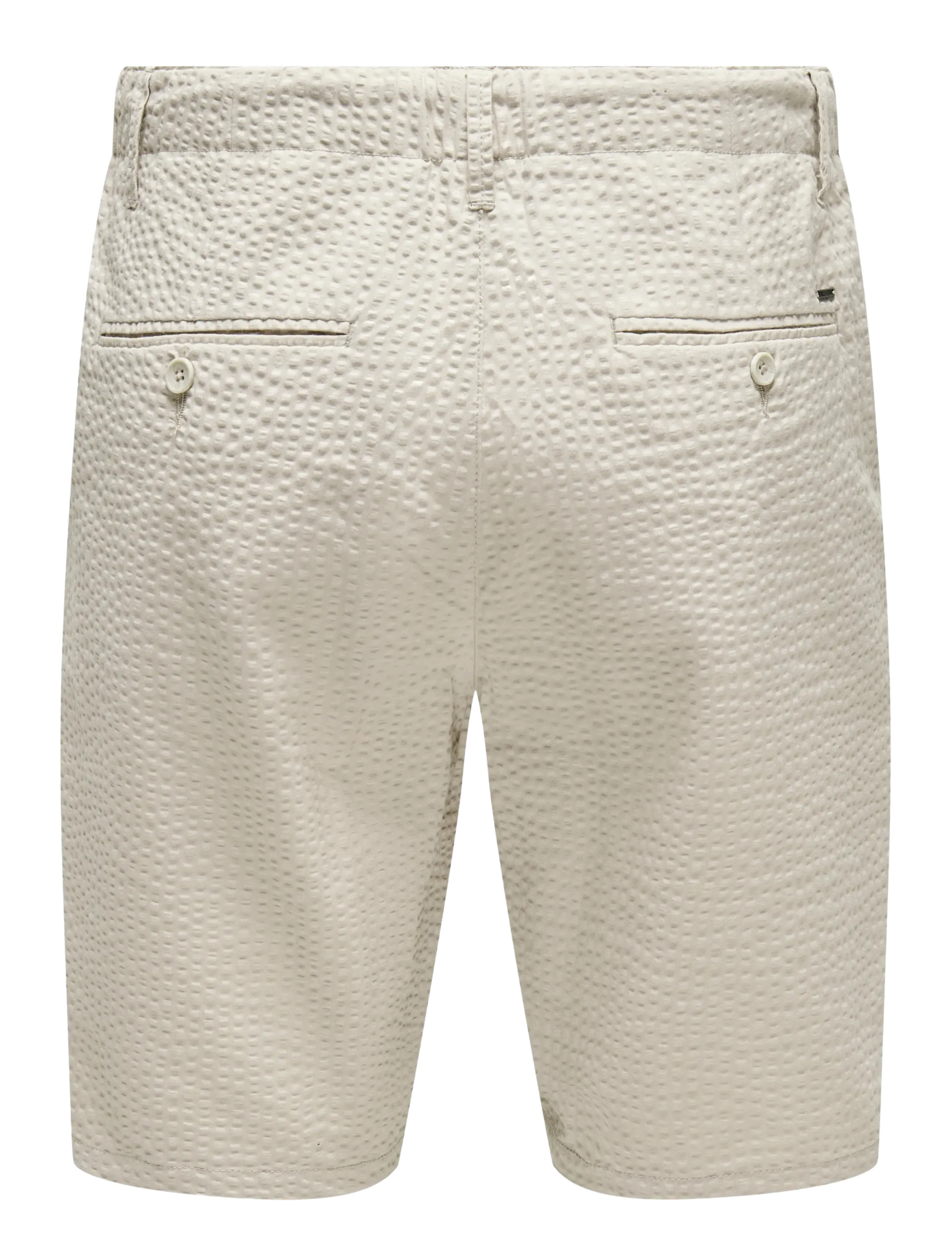 ONLY & SONS - ONSLEO LIFE 0009 SEERSUCKER SHORTS NOOS - die niedrigsten preise - silver lining - 2