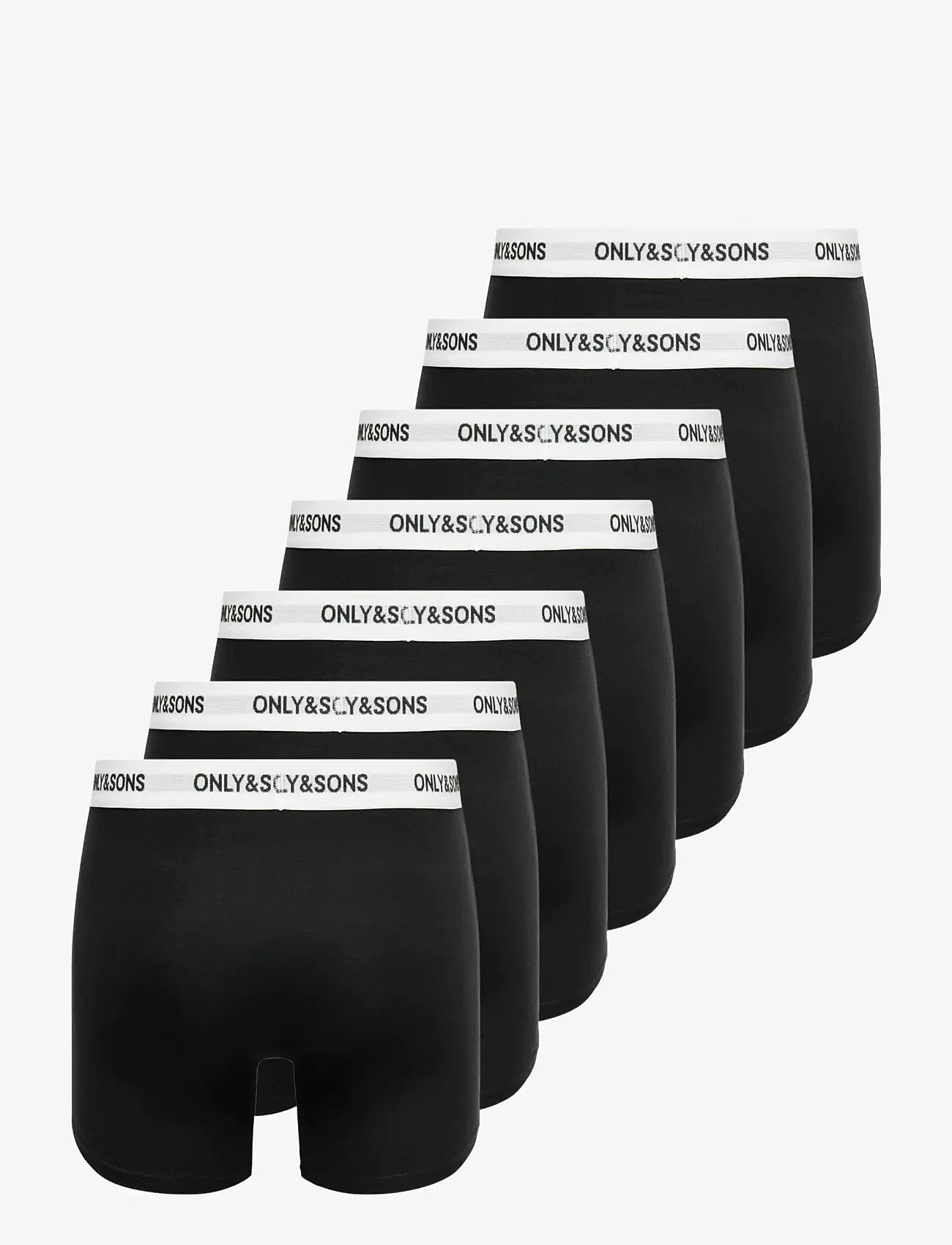 ONLY & SONS - ONSFITZ SOLID BLACK BOXER 7-PACK - die niedrigsten preise - black - 1