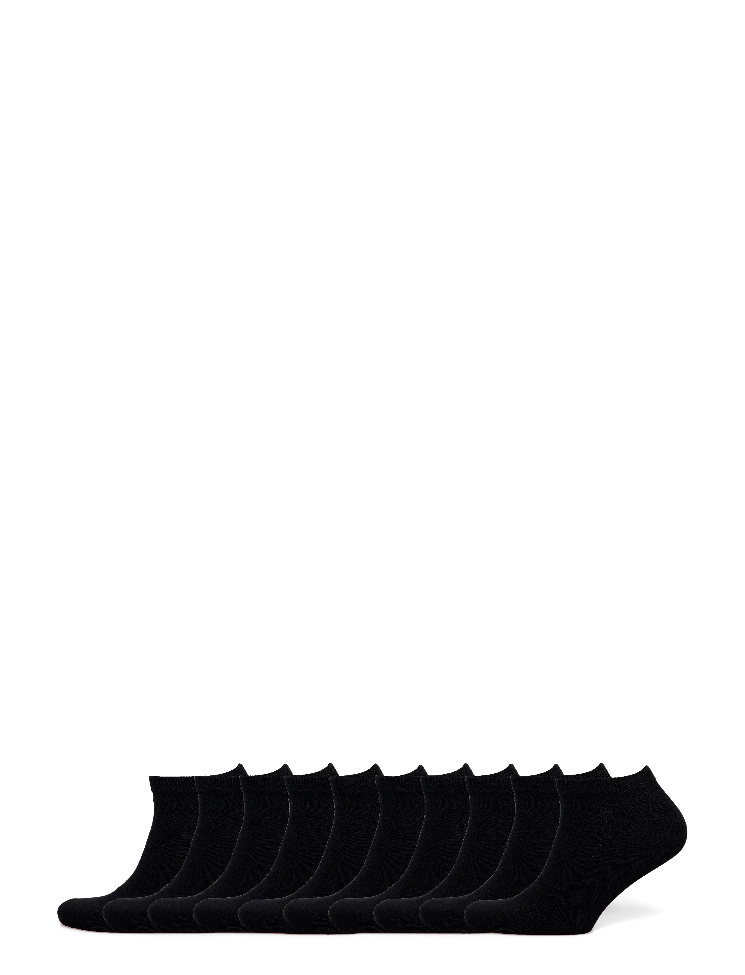 ONLY & SONS ONSFINCH SNEAKER SOCK 10-PACK NOOS - Ankelstrømper - BLACK / black