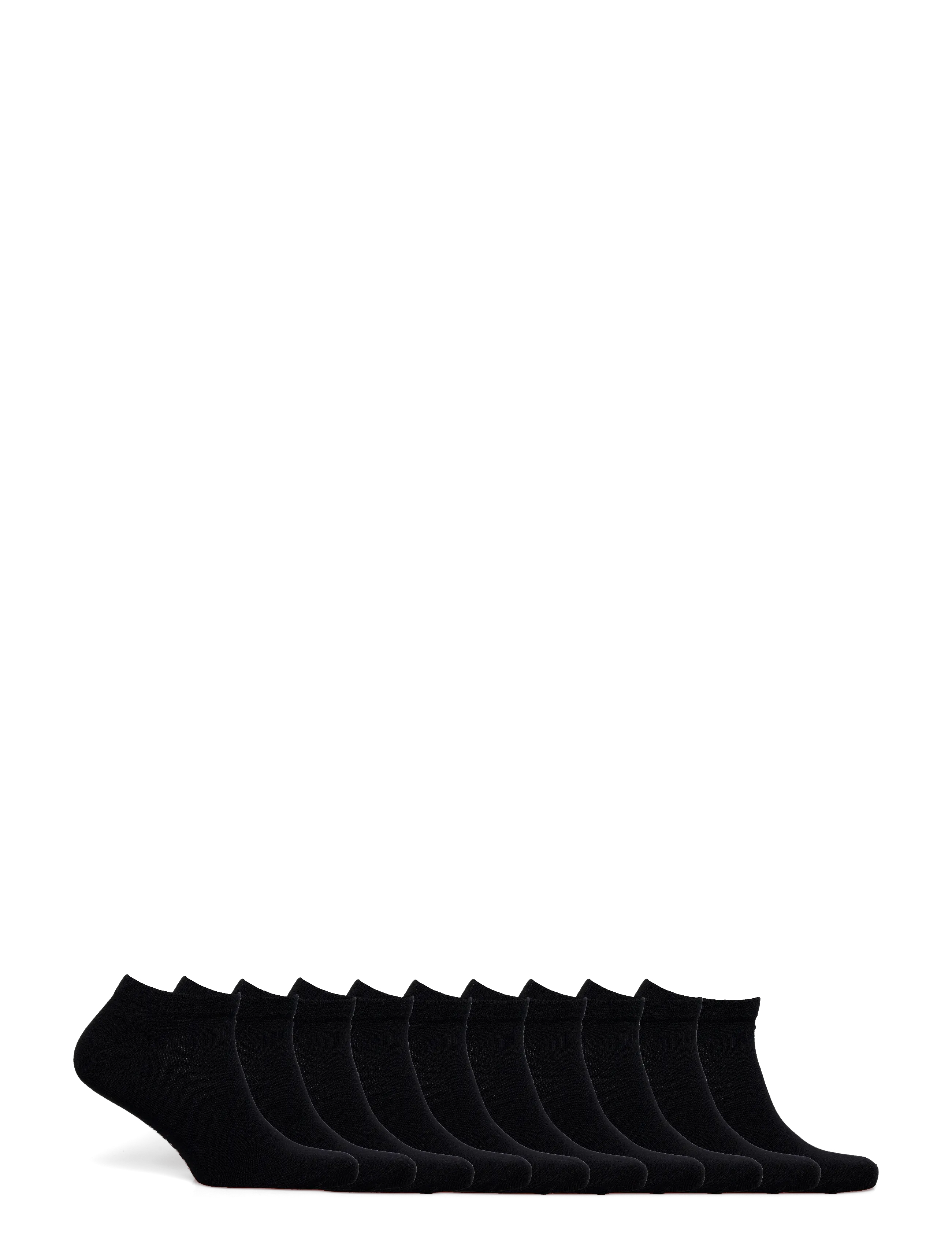 ONLY & SONS ONSFINCH SNEAKER SOCK 10-PACK NOOS - Kollektionen - BLACK / black