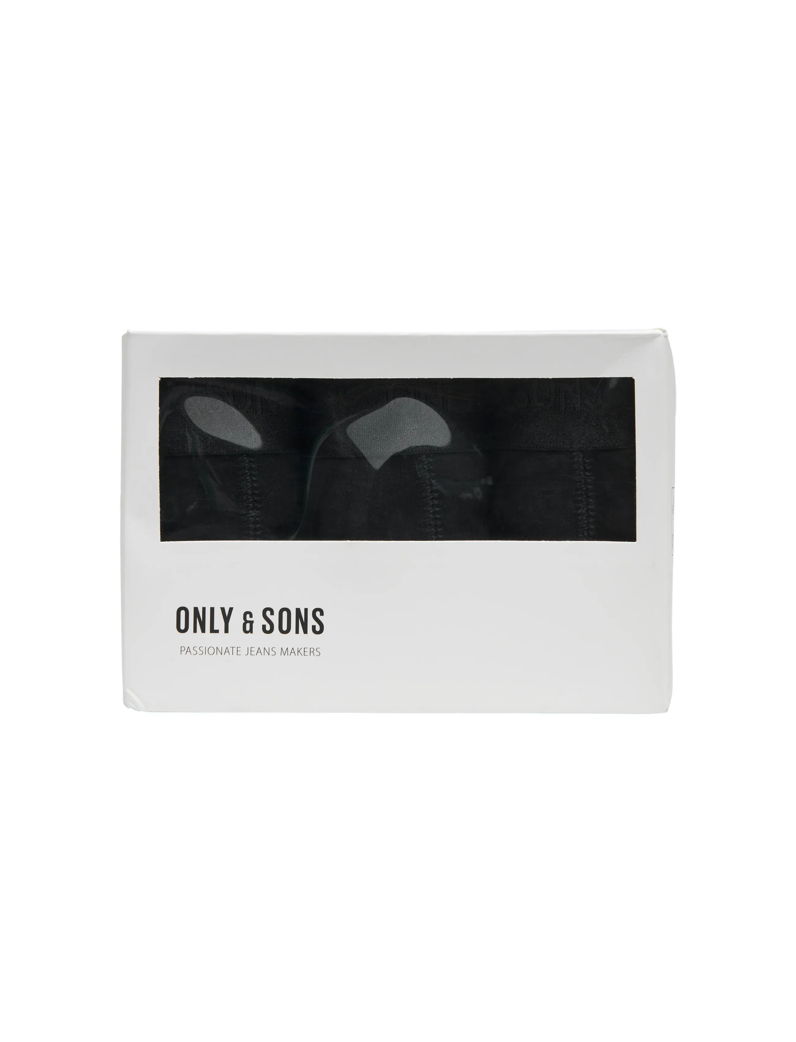 ONLY & SONS - ONSFITZ SOLID BOXER 3PACK NOOS - madalaimad hinnad - black - 4