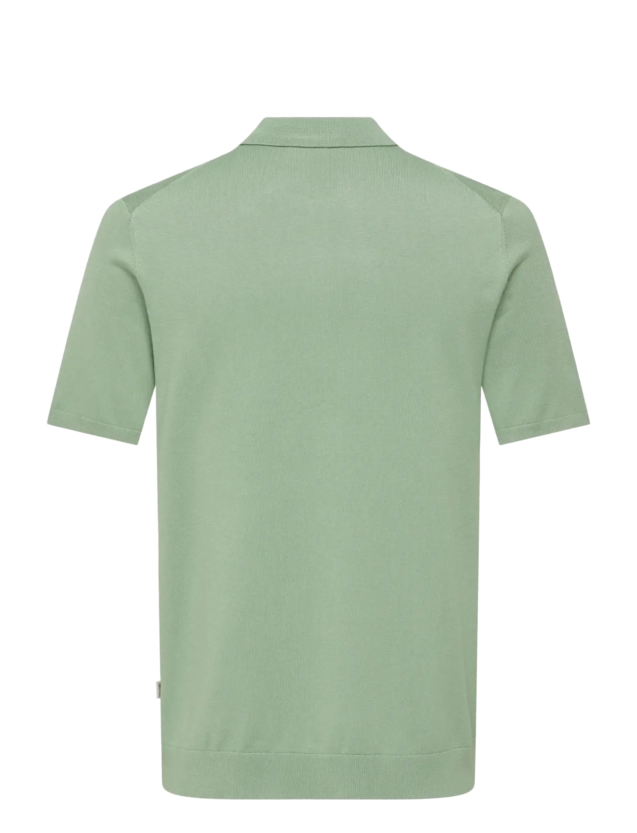 ONLY & SONS - ONSWYLER LIFE REG 14 SS ZIP POLO KNIT - knitted polos - iceberg green - 1