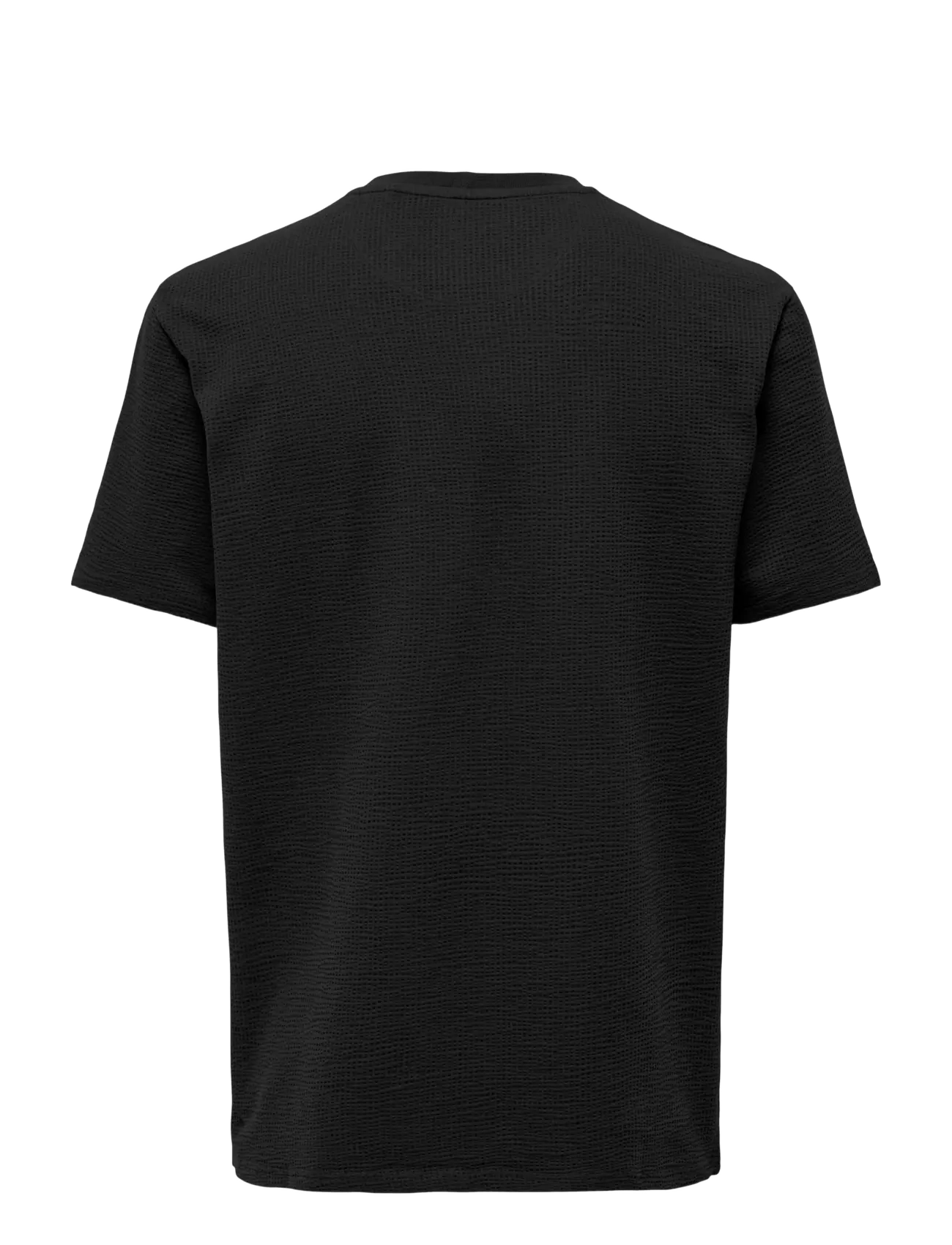 ONLY & SONS - ONSKIAN LIFE REG SEERSUCKER SS TEE NOOS - kortærmede t-shirts - black - 2