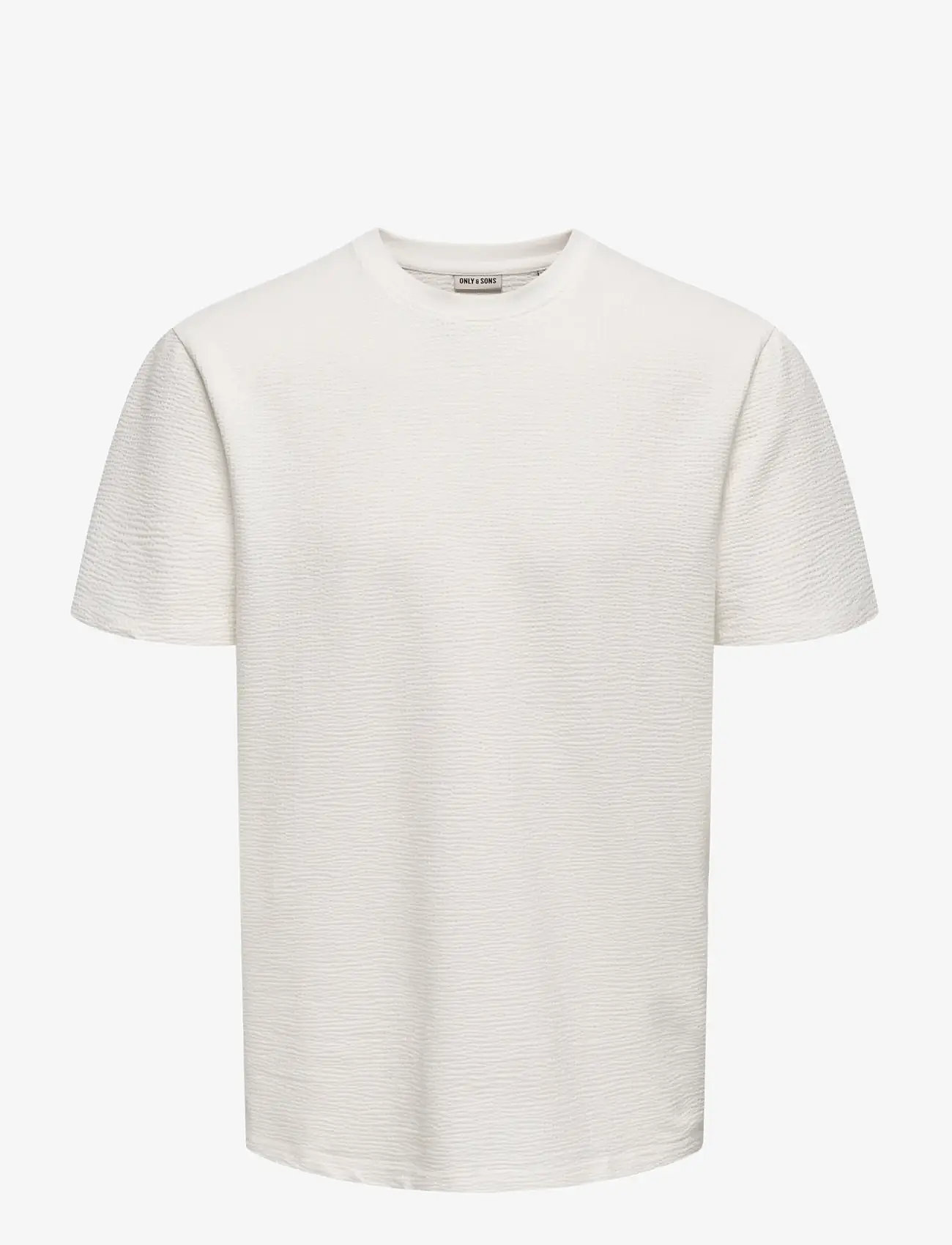 ONLY & SONS - ONSKIAN LIFE REG SEERSUCKER SS TEE NOOS - kurzärmelig - cloud dancer - 1