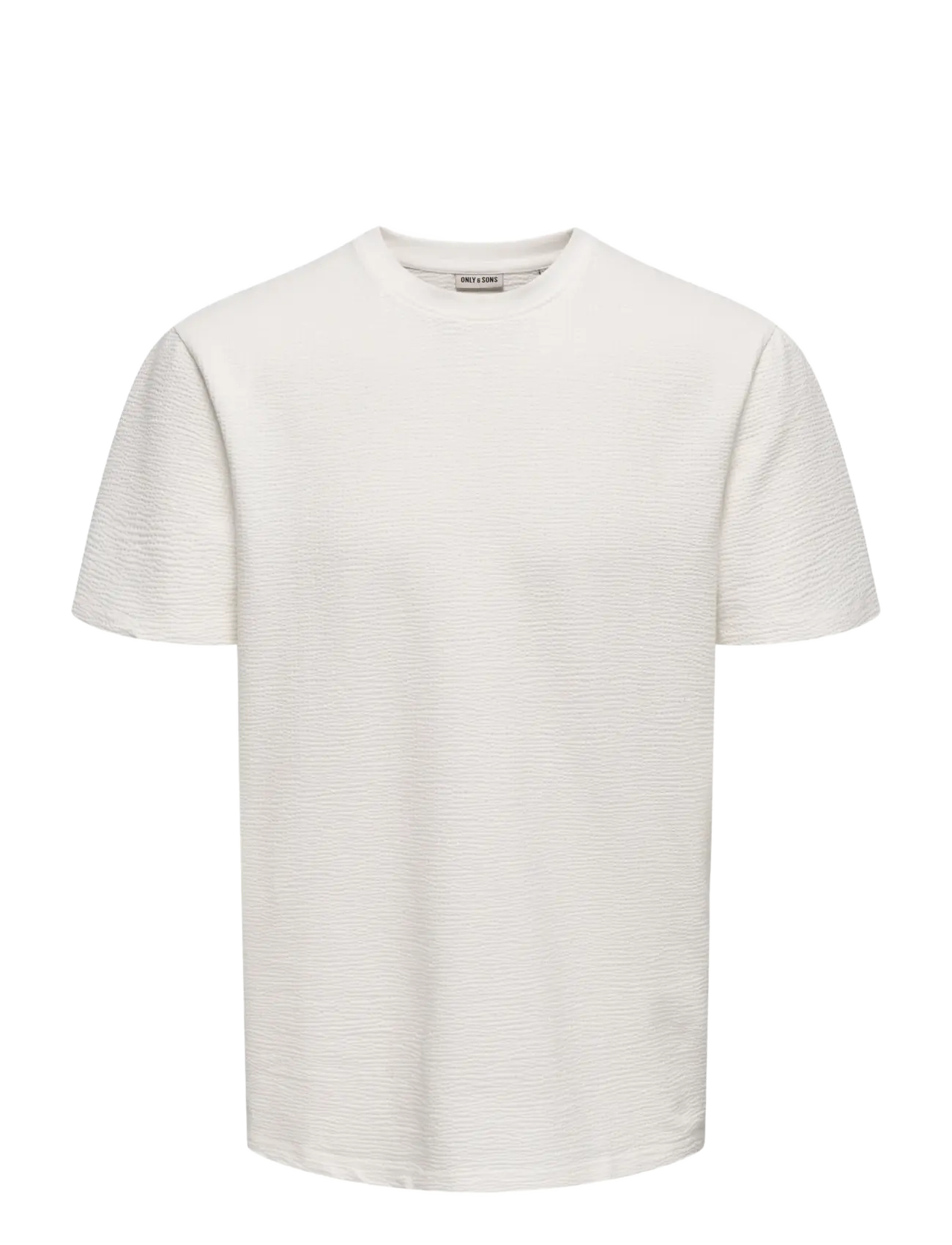 ONLY & SONS ONSKIAN LIFE REG SEERSUCKER SS TEE NOOS - ONLY & SONS - CLOUD DANCER / white