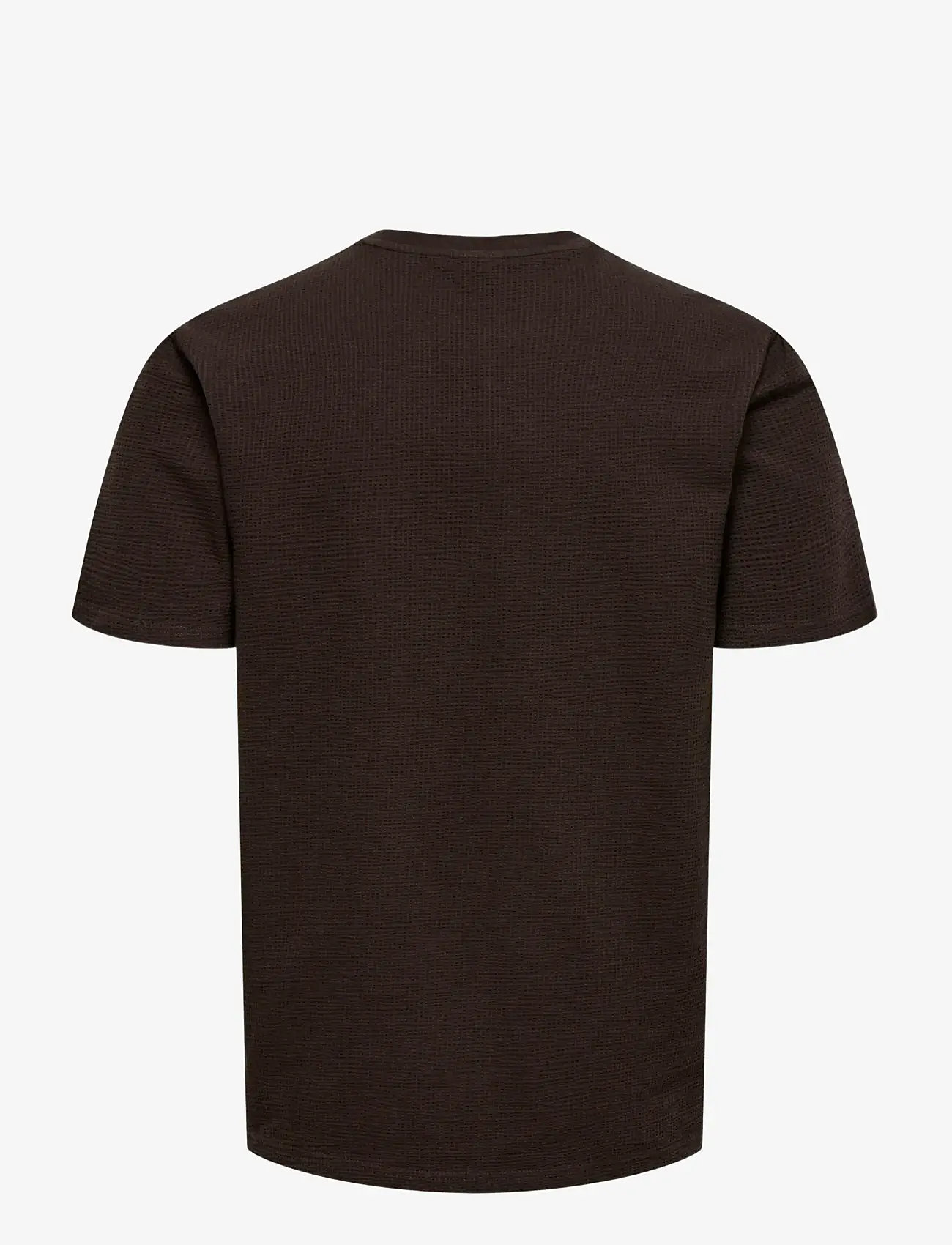 ONLY & SONS - ONSKIAN LIFE REG SEERSUCKER SS TEE NOOS - kurzärmelig - coffee bean - 2