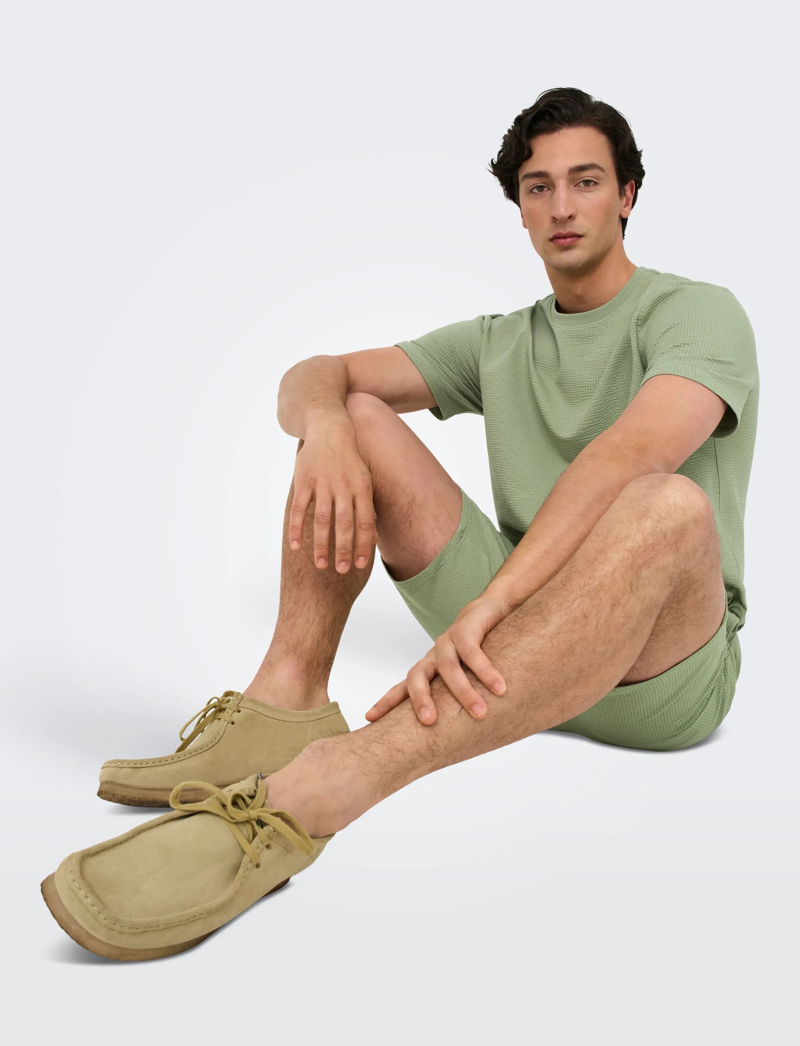 ONLY & SONS Onskian Life Reg Seersucker Ss Tee Noos t-shirts - bas herr – bild 5