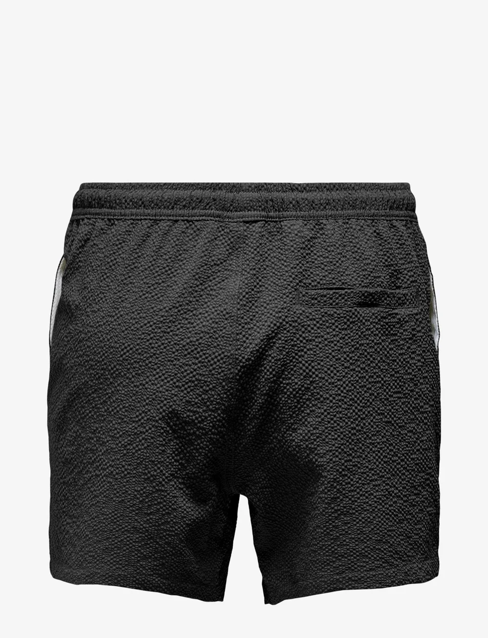 ONLY & SONS - ONSTED LIFE SOLID SEERSUCKER SWIM NOOS - badeshorts - black - 2