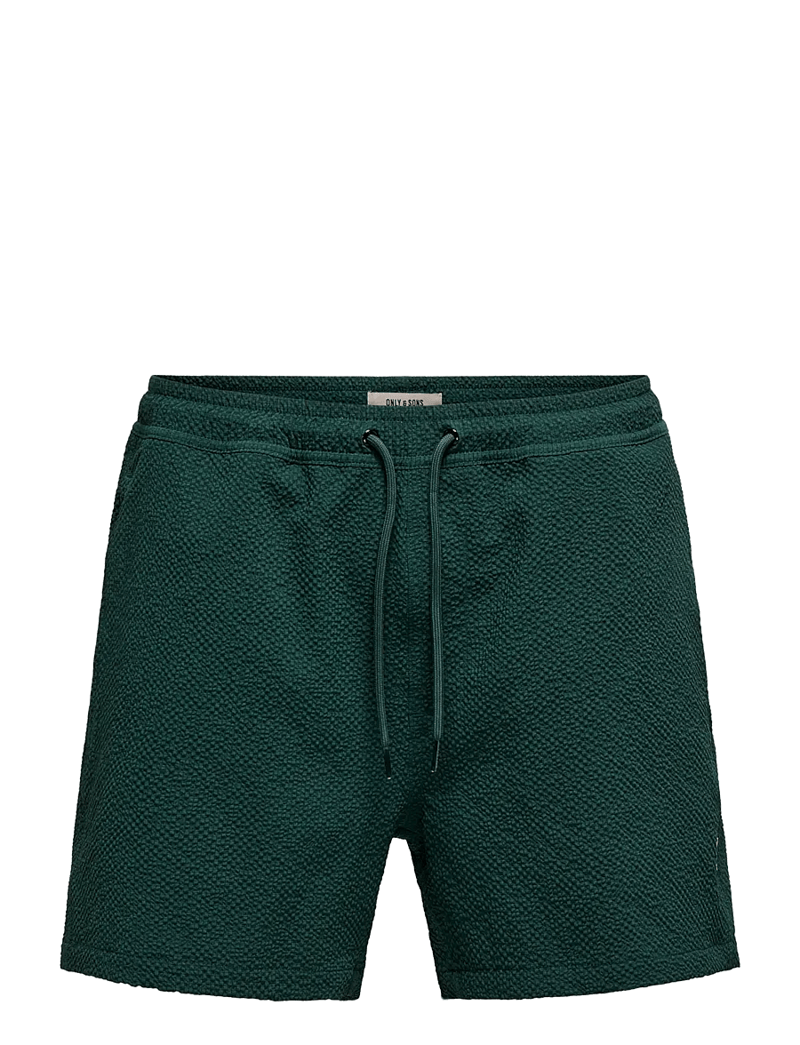 ONLY & SONS - ONSTED LIFE SOLID SEERSUCKER SWIM NOOS - badehose - darkest spruce - 1