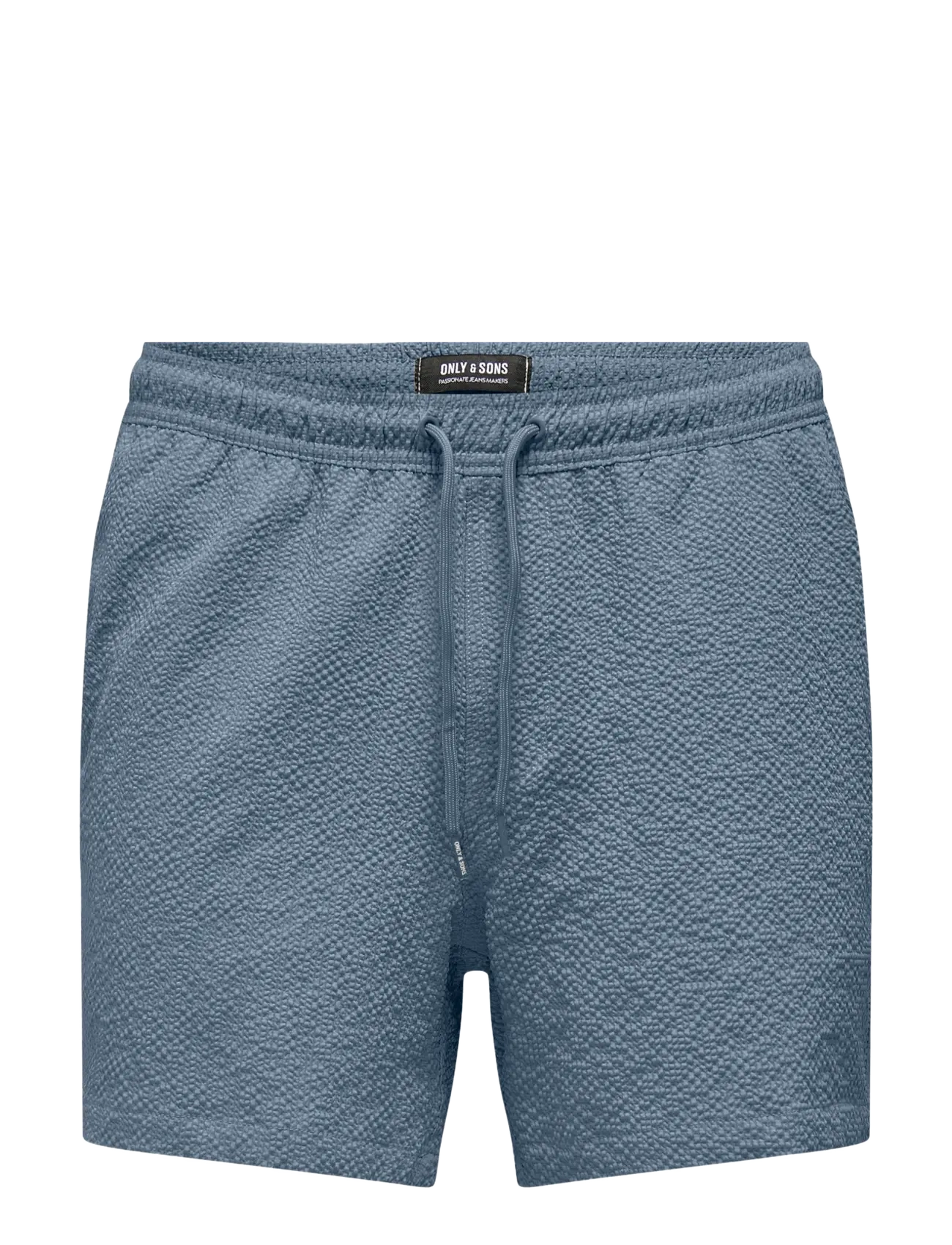 ONLY & SONS Onsted Life Solid Seersucker Swim Noos Blau - XXL - Herren