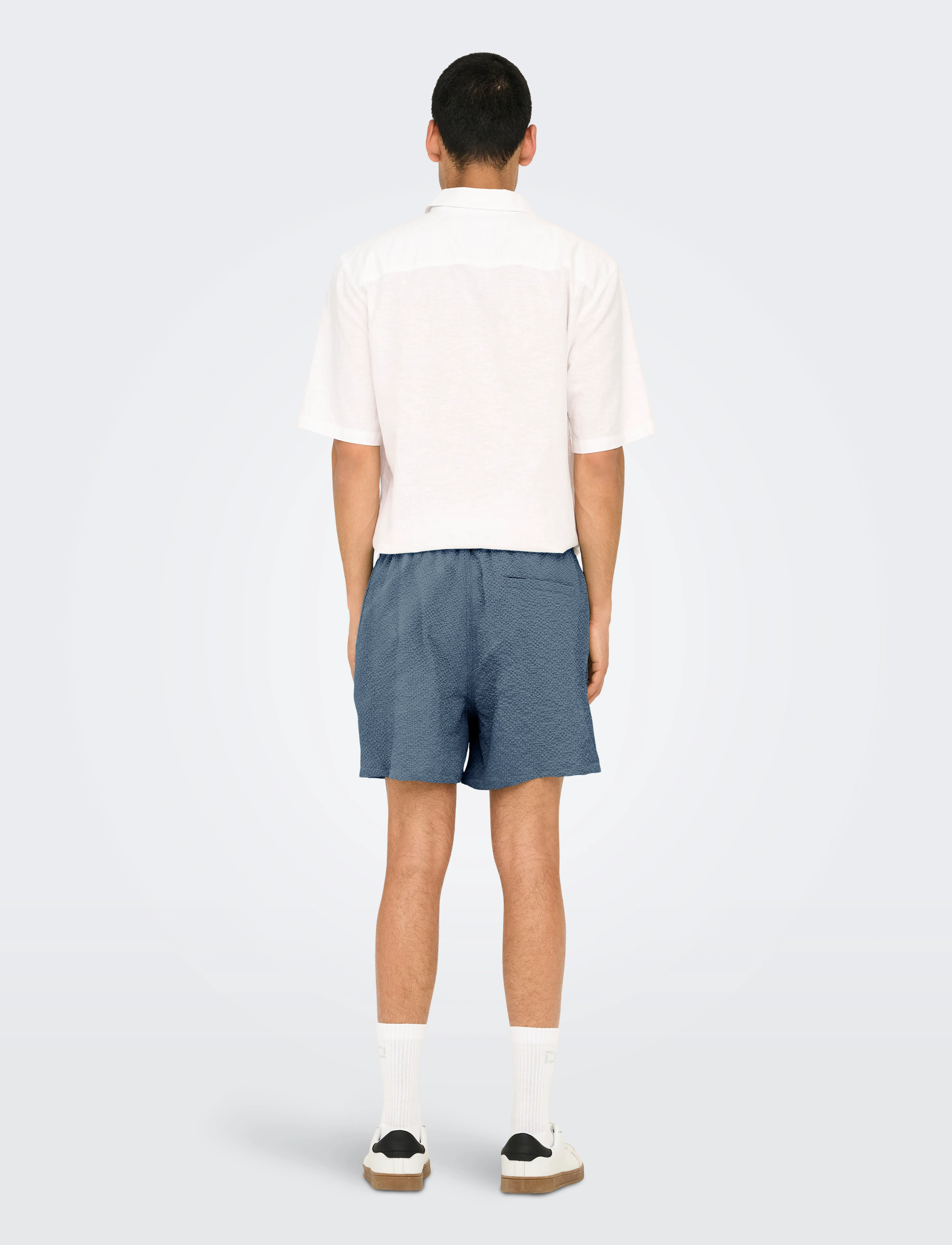 ONLY & SONS - ONSTED LIFE SOLID SEERSUCKER SWIM NOOS - zemākās cenas - flint stone - 3