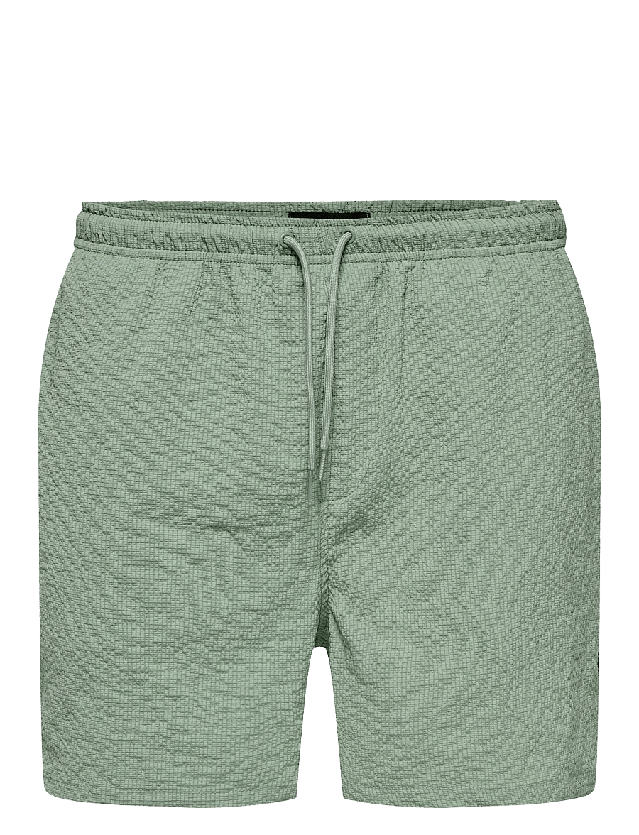 ONLY & SONS - ONSTED LIFE SOLID SEERSUCKER SWIM NOOS - shorts de bain - iceberg green - 1