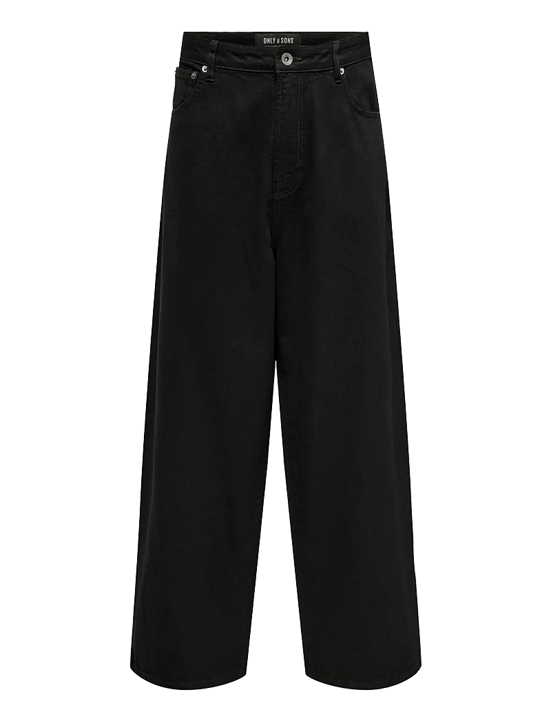 ONLY & SONS - ONSCARL BALLOON BLACK 8874 TAI DNM NOOS - loose jeans - black denim - 1