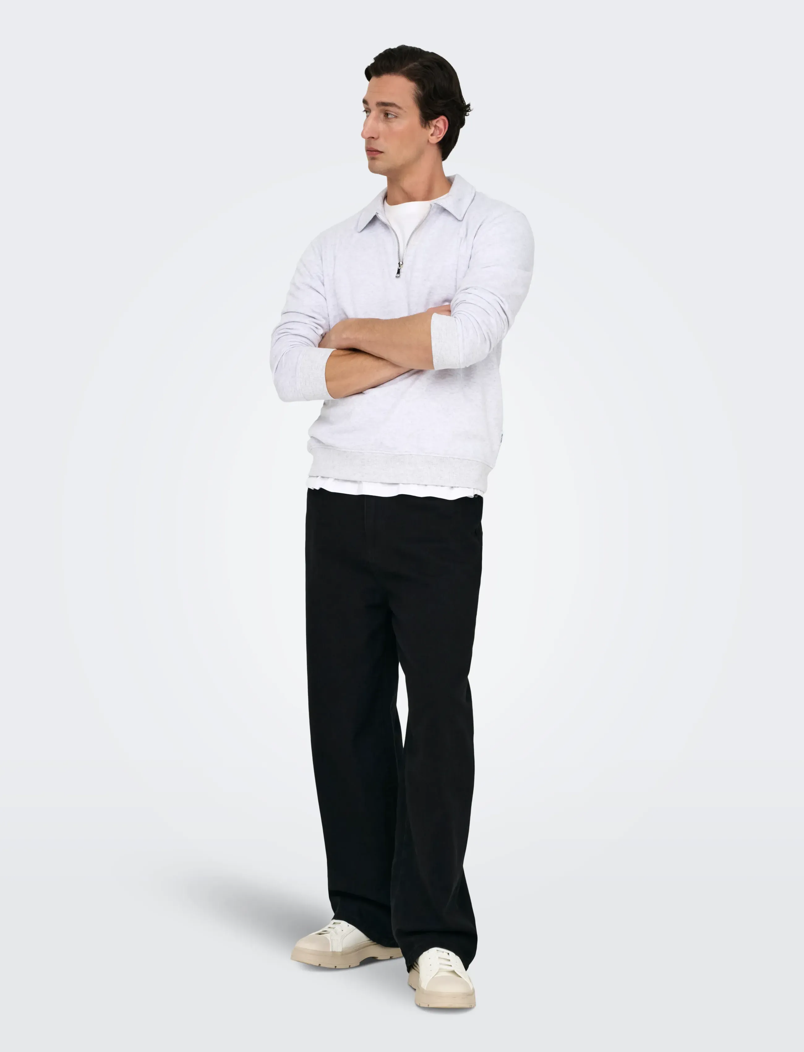 ONLY & SONS Onscarl Balloon Black 8874 Tai Dnm Noos relaxed fit jeans herr – bild 3