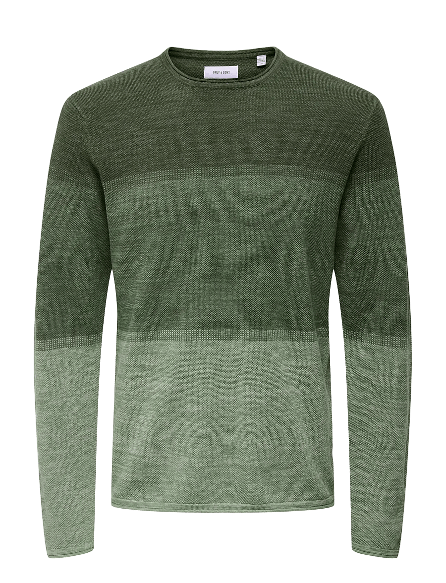 ONLY & SONS - ONSFELIX REG 12 CREW KNIT NOOS - castor gray - 1