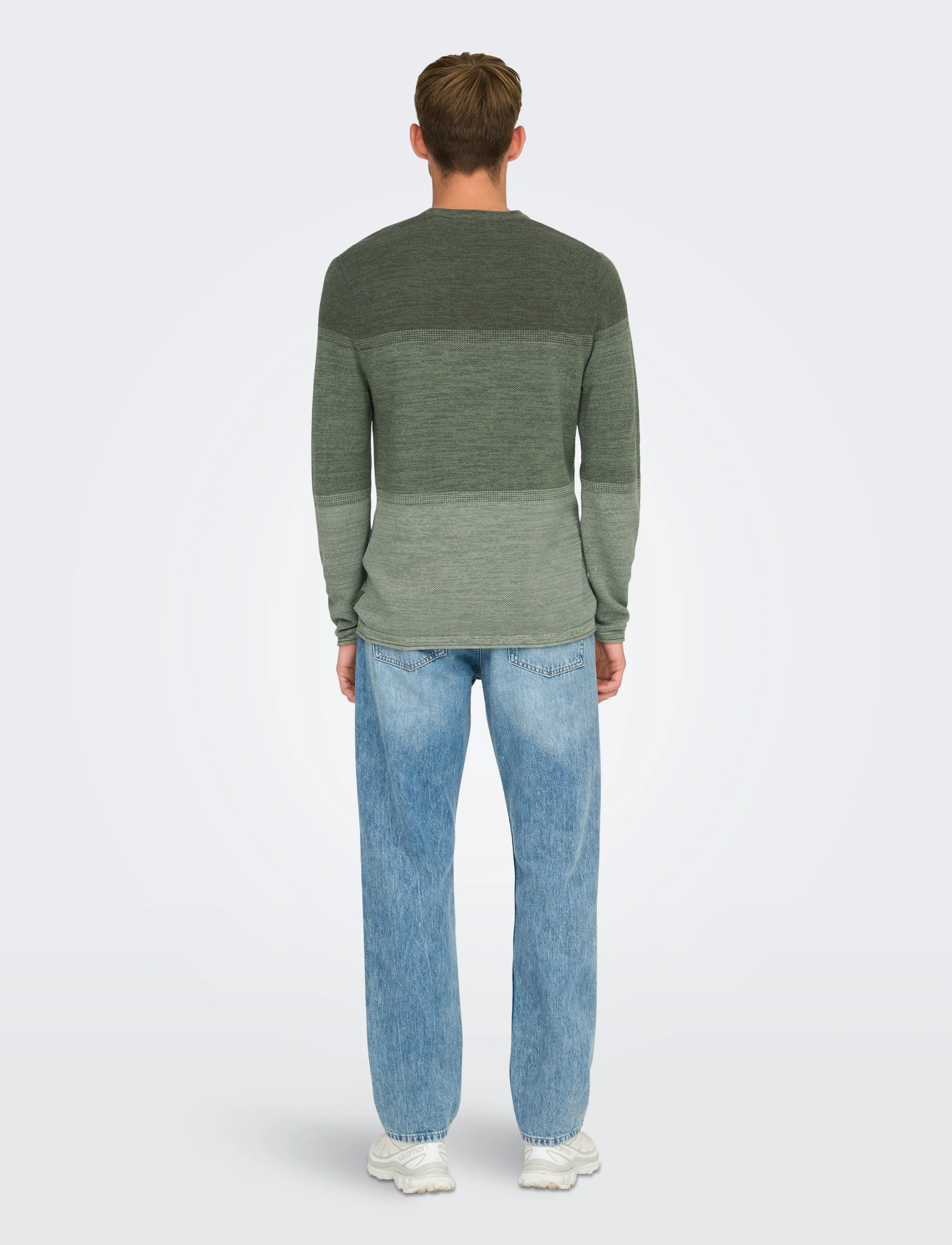 ONLY & SONS - ONSFELIX REG 12 CREW KNIT NOOS - castor gray - 3