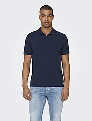 ONLY & SONS - ONSTRAY SLIM SS POLO - lowest prices - navy blazer - 2