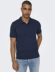 ONLY & SONS - ONSTRAY SLIM SS POLO - lowest prices - navy blazer - 6