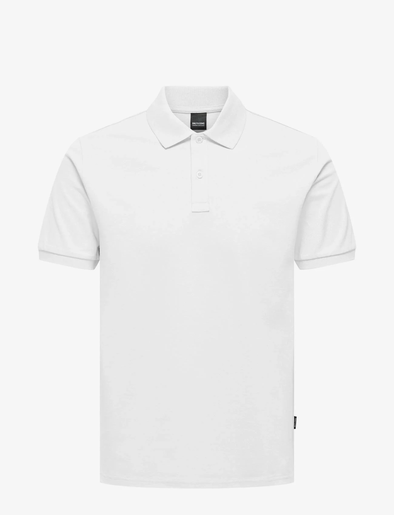 ONLY & SONS - ONSTRAY SLIM SS POLO - laveste priser - white - 0