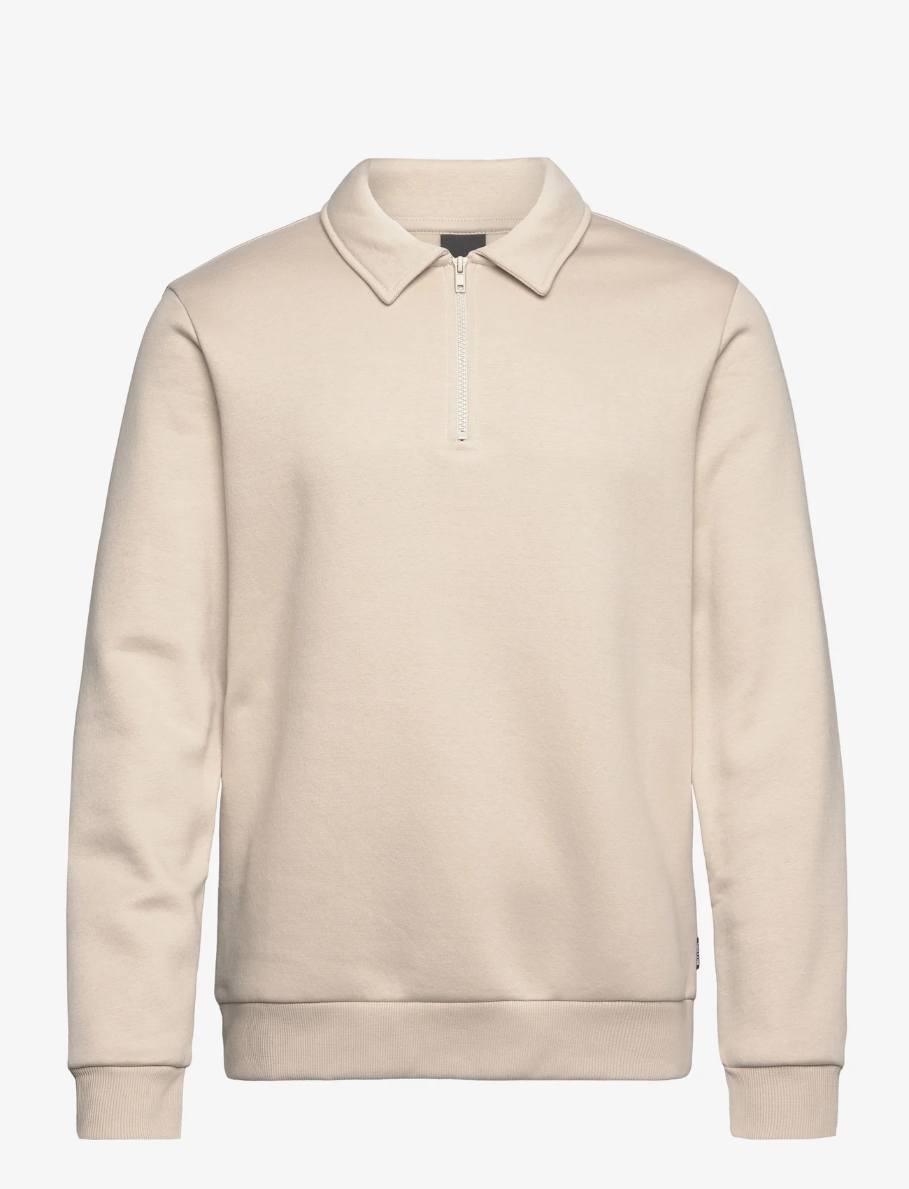 ONLY & SONS - ONSCERES 1/4 ZIP SWEAT POLO - sweatshirts - silver lining - 0
