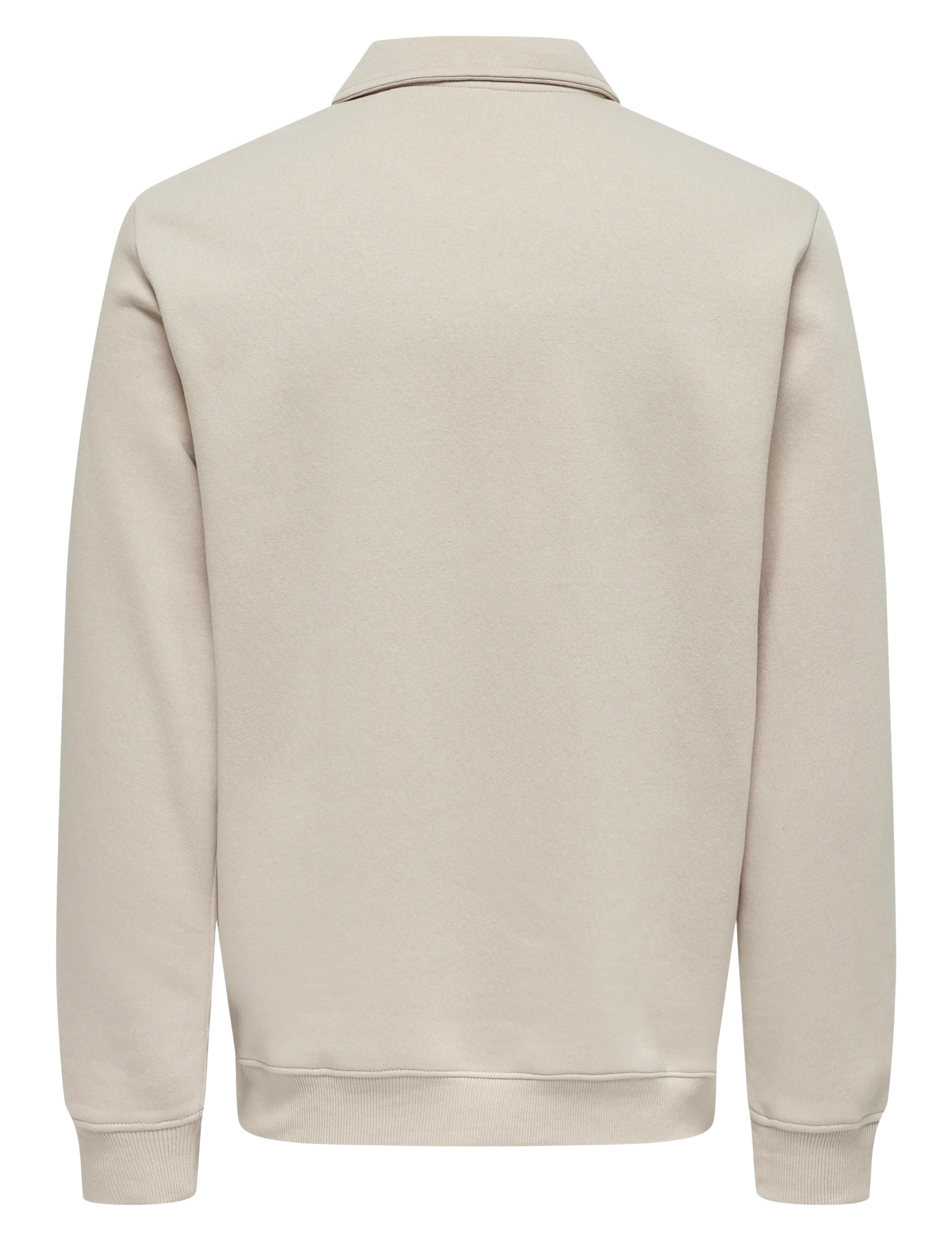 ONLY & SONS - ONSCERES 1/4 ZIP SWEAT POLO - sweatshirts & hoodies - silver lining - 2
