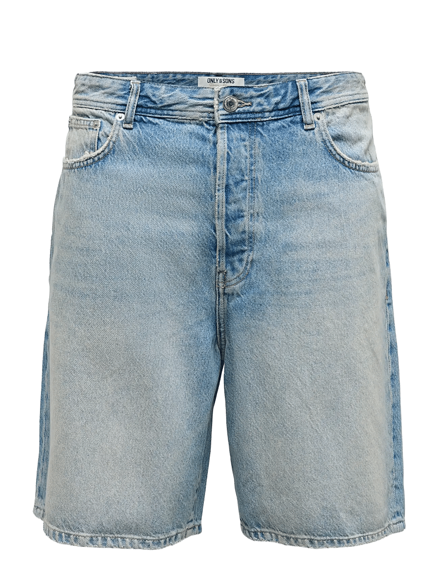ONLY & SONS - ONSFADE MB TINT 9085 TAI DNM SHORTS NOOS - jeans shorts - medium blue denim - 1