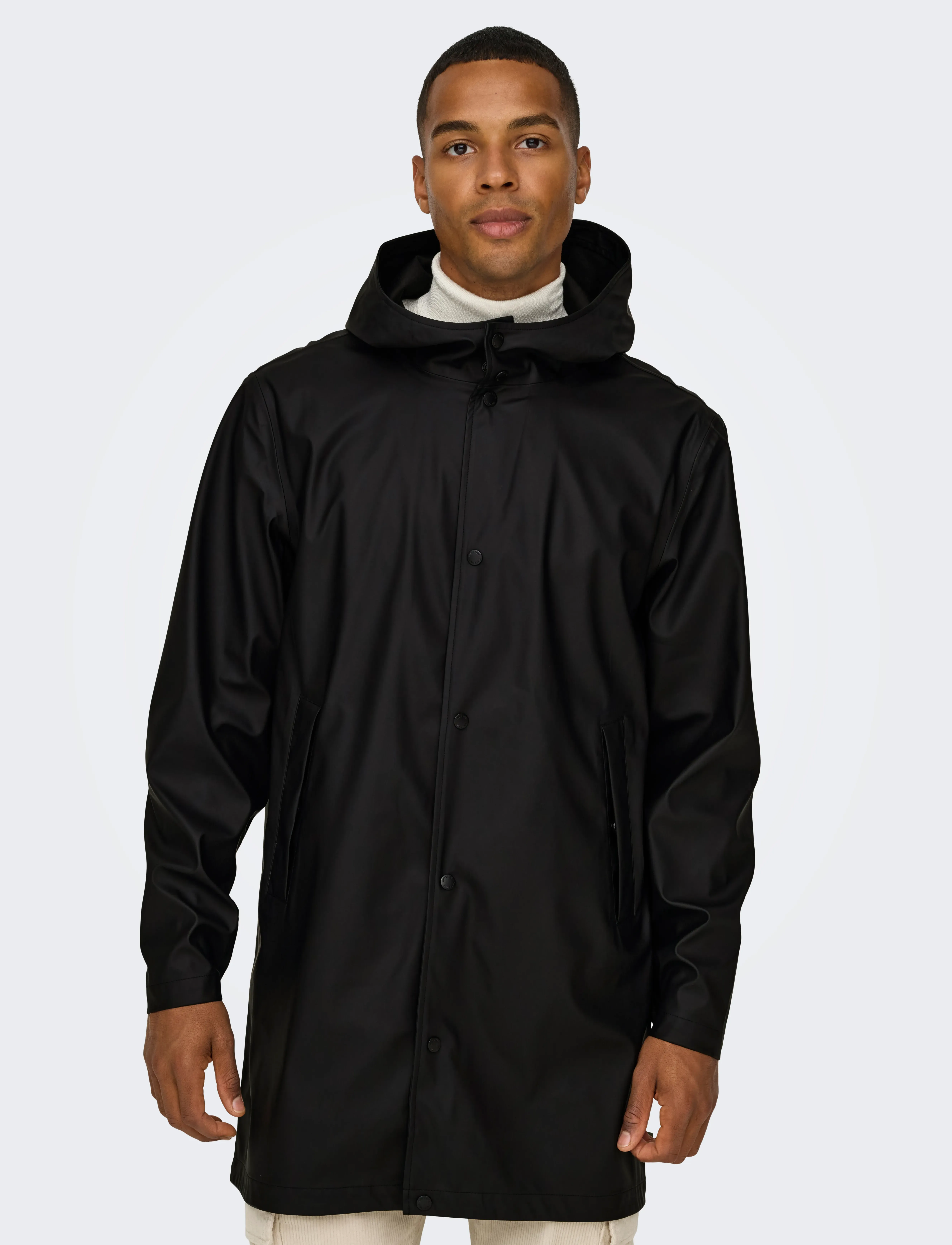 ONLY & SONS - ONSLUCA RAIN COAT OTW NOOS - kurtki - black - 5