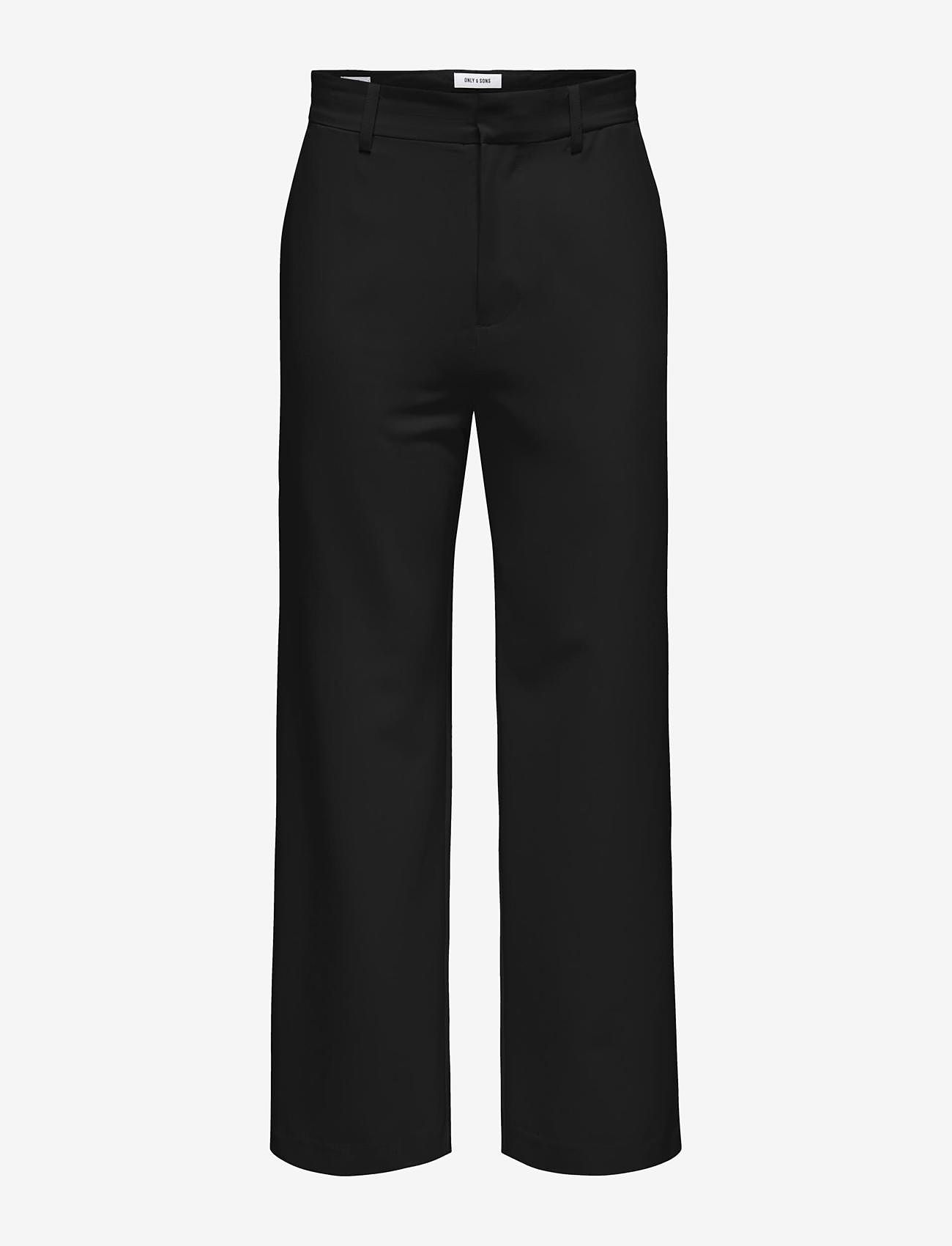 ONLY & SONS - ONSBOB-LE LOOSE 0071. PANT NOOS - anzugshosen - black - 0