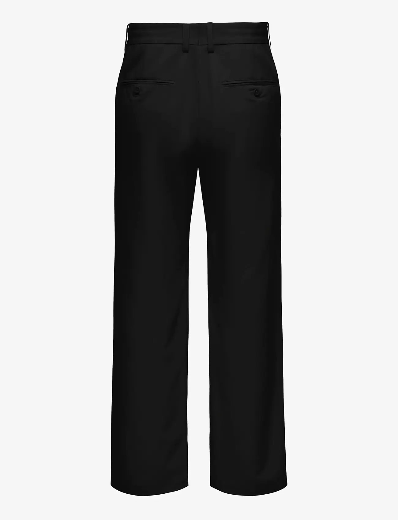 ONLY & SONS - ONSBOB-LE LOOSE 0071. PANT NOOS - suit trousers - black - 2