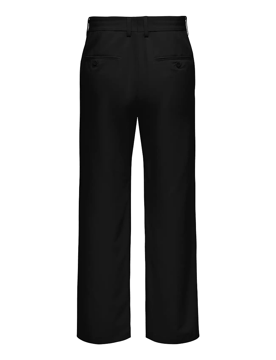 ONLY & SONS - ONSBOB-LE LOOSE 0071. PANT NOOS - kostymbyxor - black - 2