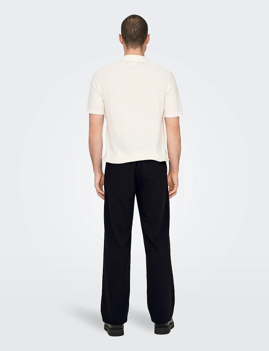 ONLY & SONS - ONSBOB-LE LOOSE 0071. PANT NOOS - kostymbyxor - black - 3
