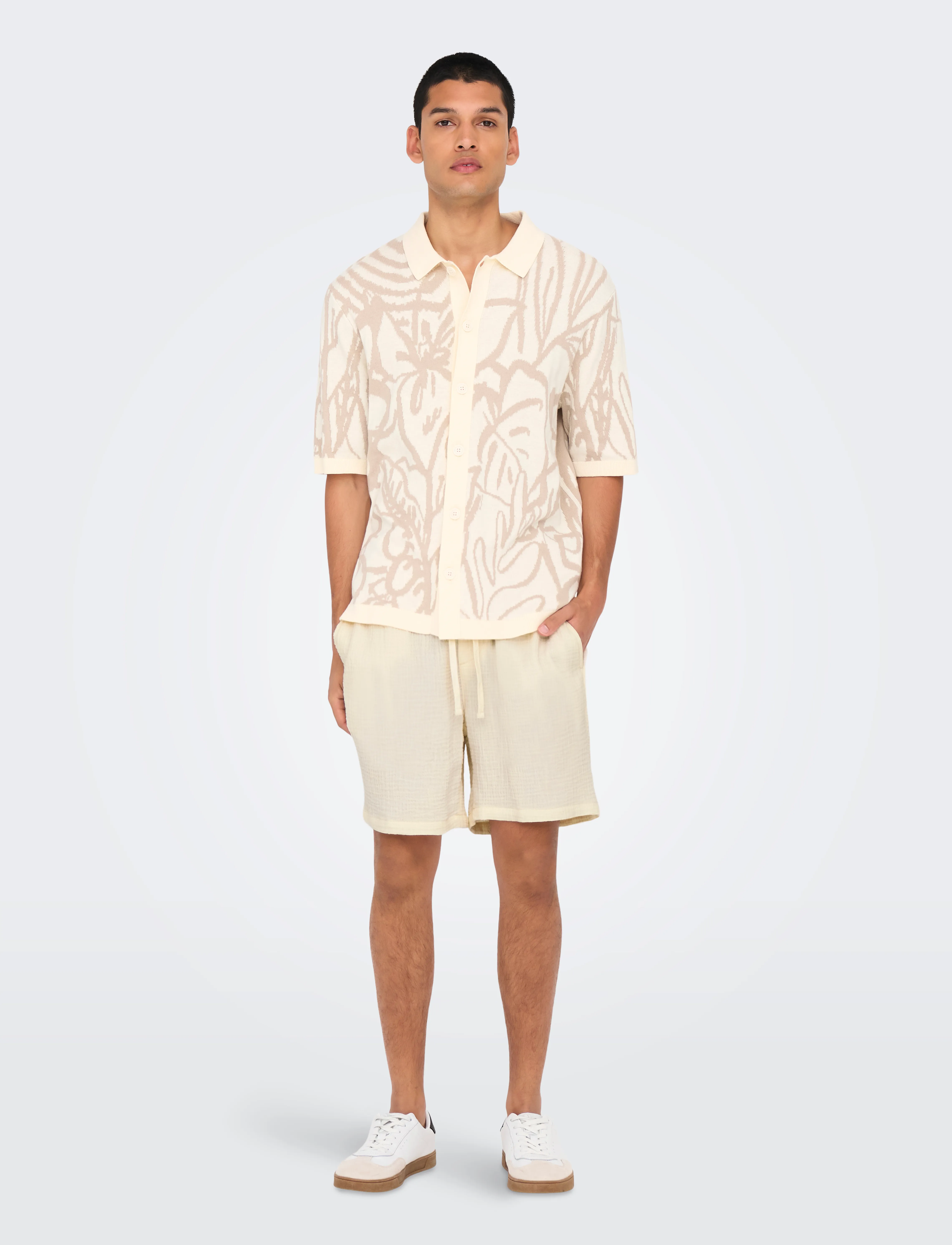 ONLY & SONS - ONSTEL-PAS 0158 SHORTS - casual shorts - egret - 4
