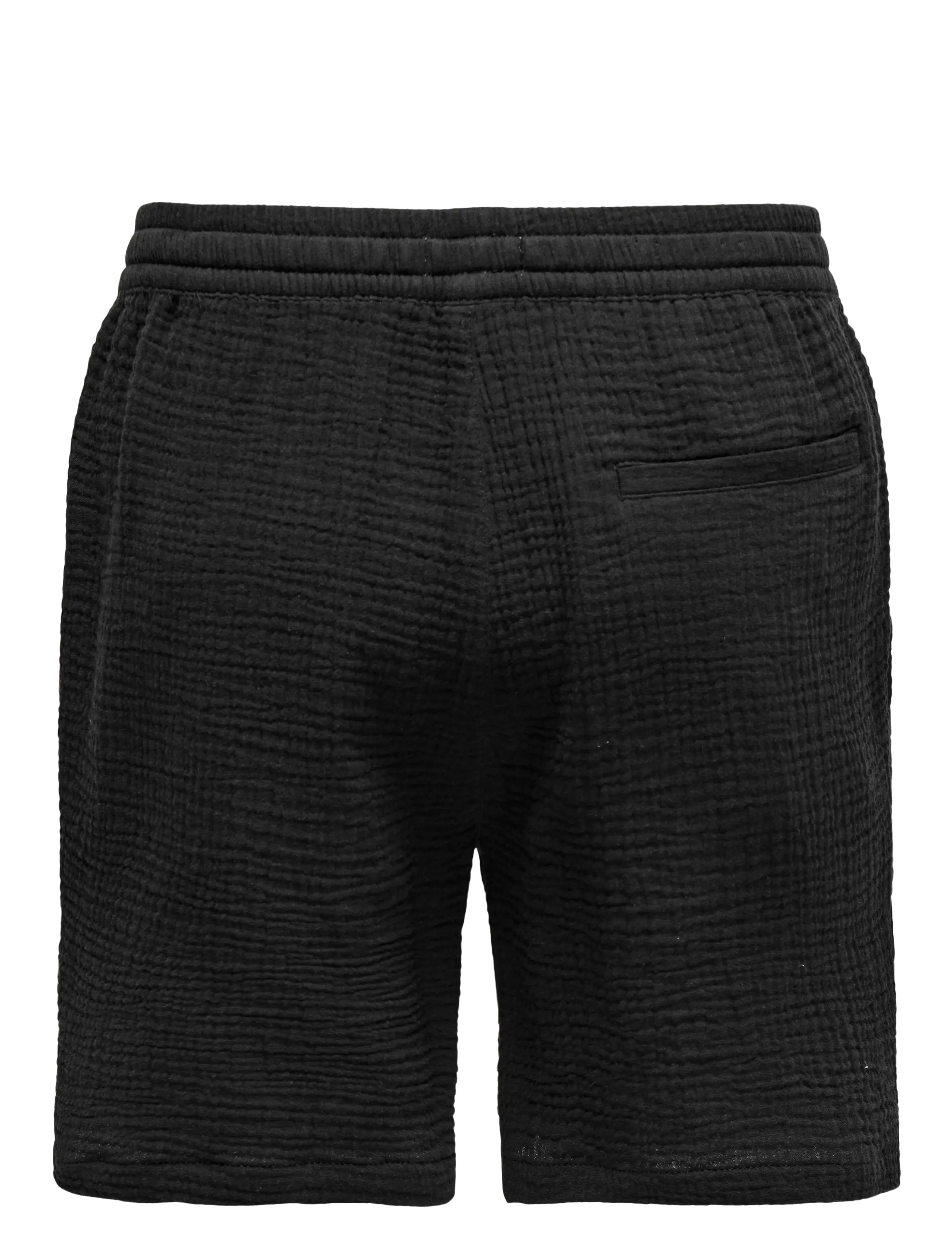 ONLY & SONS - ONSTEL-PAS 0158 SHORTS - lühikesed vabaajapüksid - jet black - 2