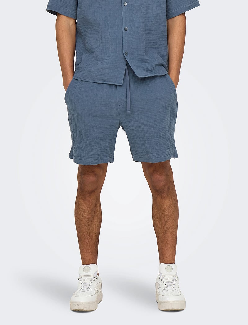 ONLY & SONS - ONSTEL-PAS 0158 SHORTS - casual shorts - vintage indigo - 0