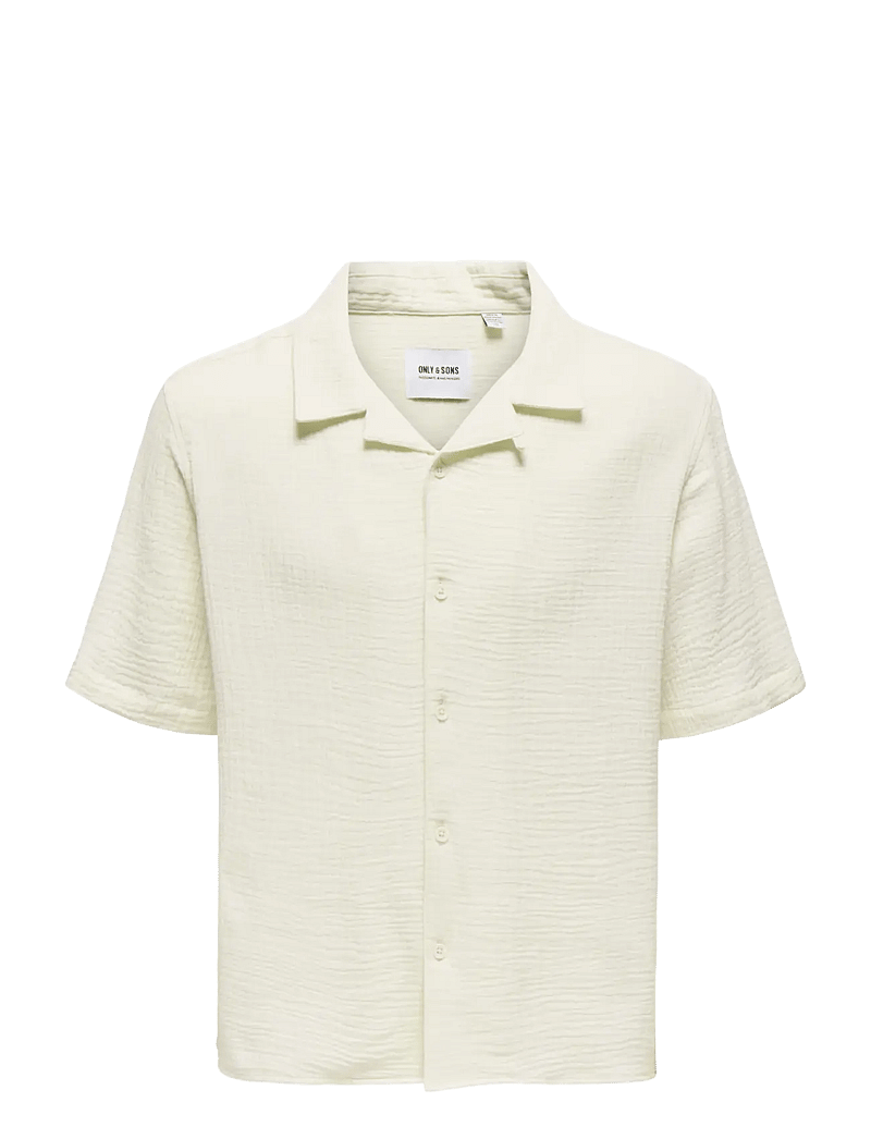 ONLY & SONS - ONSKYLE 0158 SS SHIRT - krekli ar īsām piedurknēm - egret - 1