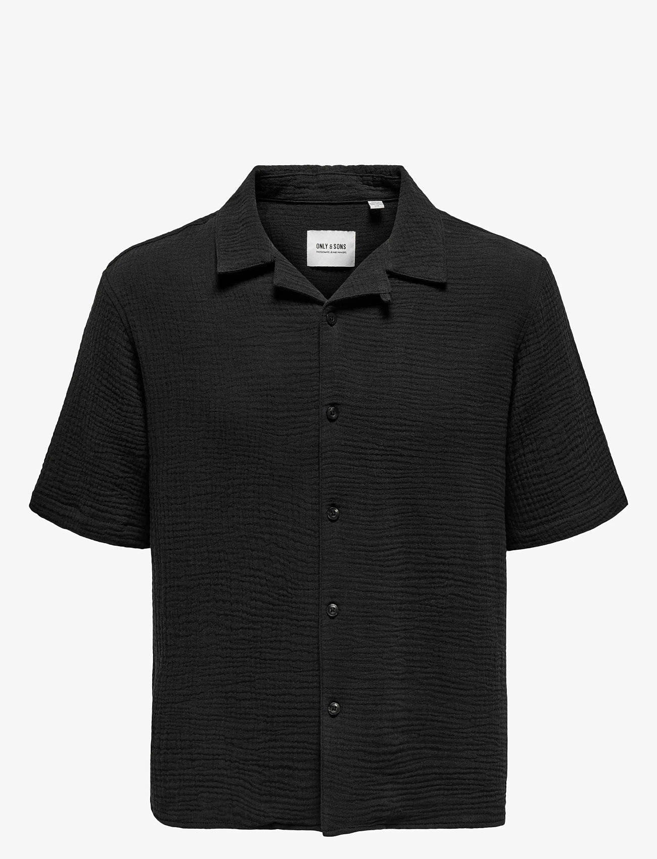 ONLY & SONS - ONSKYLE 0158 SS SHIRT - laveste priser - jet black - 1