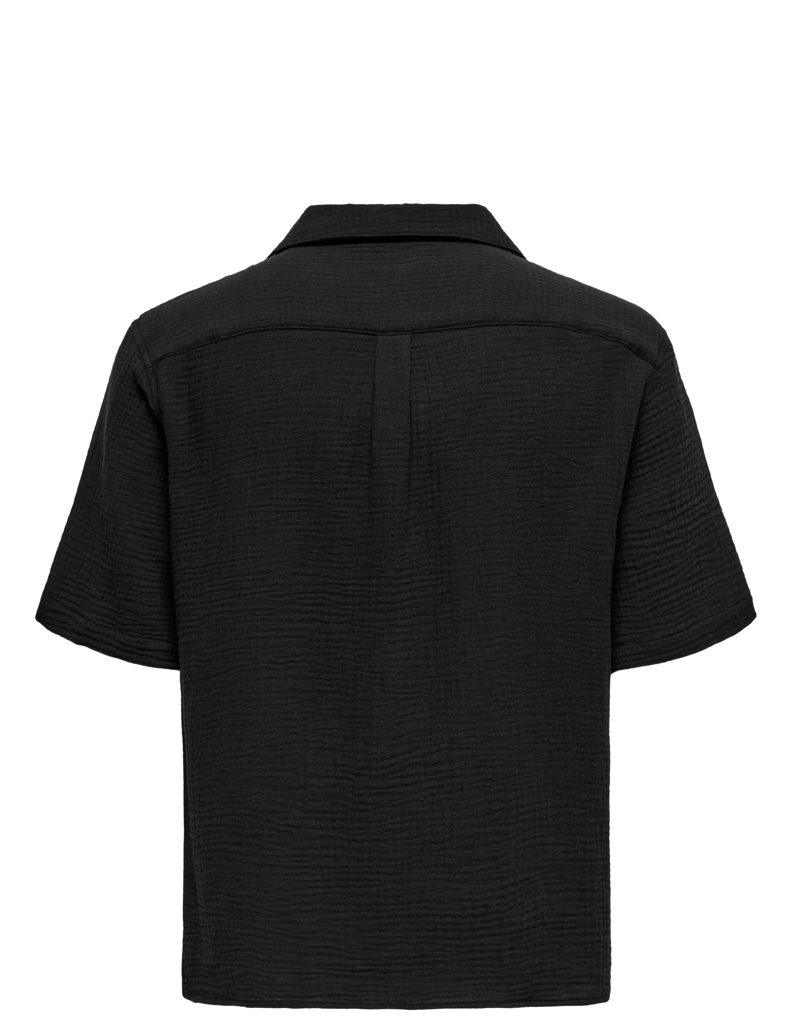 ONLY & SONS - ONSKYLE 0158 SS SHIRT - madalaimad hinnad - jet black - 2