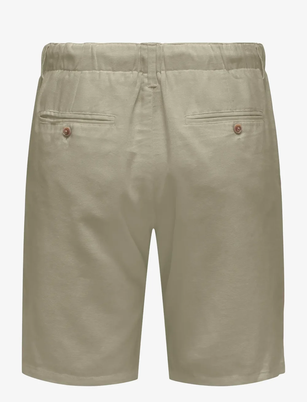 ONLY & SONS - ONSLEO LINEN MIX 0048 SHORTS - leinen-shorts - chinchilla - 2