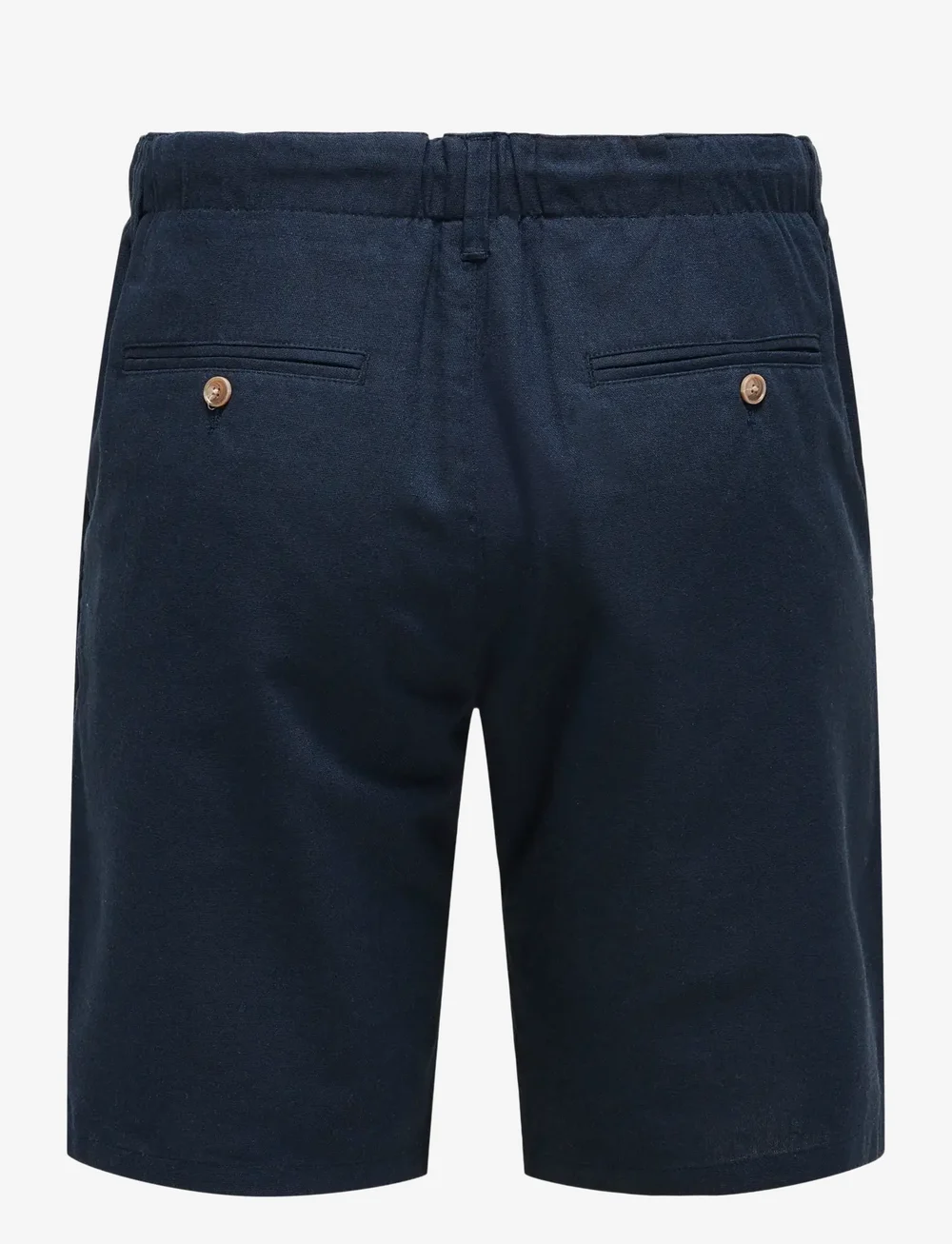 ONLY & SONS - ONSLEO LINEN MIX 0048 SHORTS - pellavashortsit - dark navy - 2