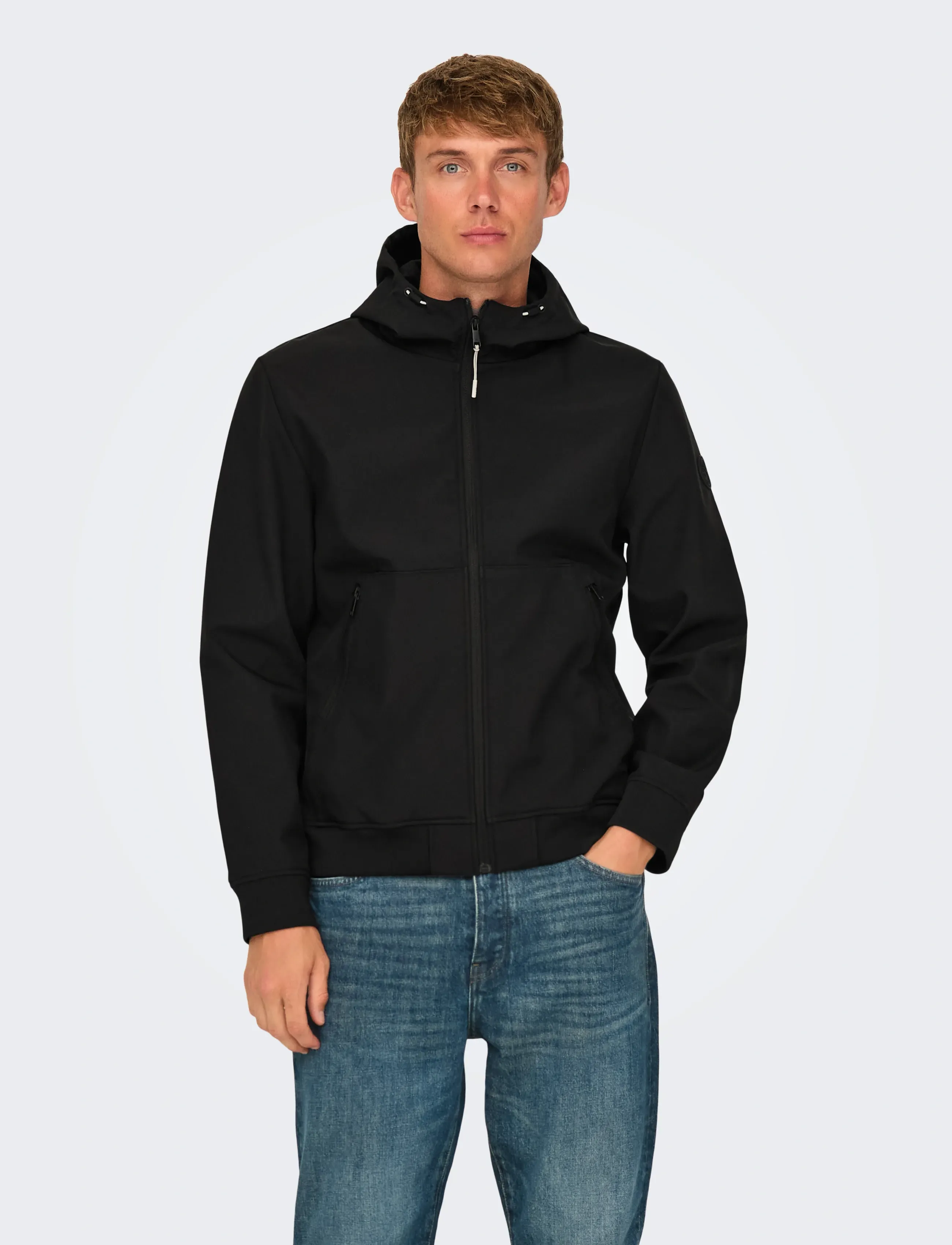 ONLY & SONS Onsbowie Softshell Bomber Noos, XXL, Black, Jakker > Bomberjakker, Herre
