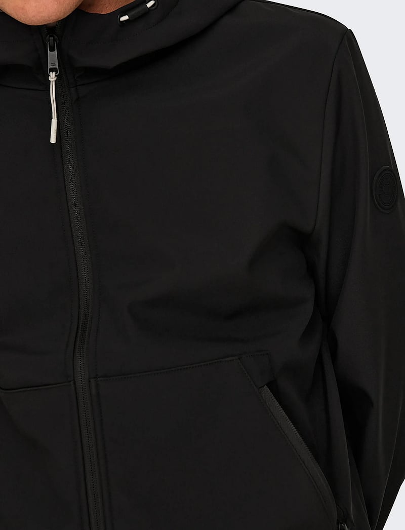 ONLY & SONS - ONSBOWIE SOFTSHELL BOMBER NOOS - frühlingsjacken - black - 5