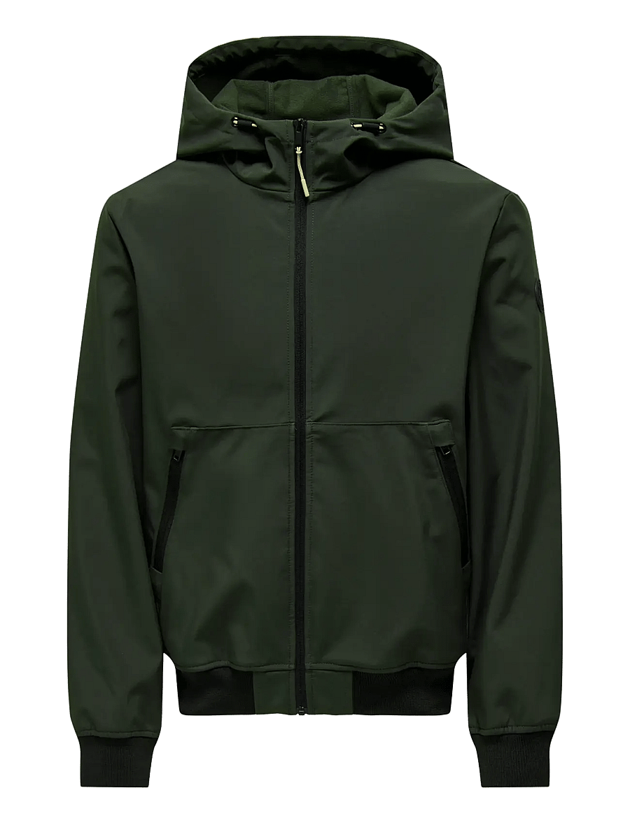 ONLY & SONS - ONSBOWIE SOFTSHELL BOMBER NOOS - frühlingsjacken - peat - 1