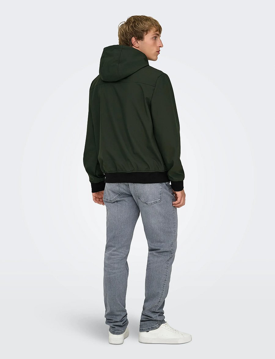 ONLY & SONS - ONSBOWIE SOFTSHELL BOMBER NOOS - frühlingsjacken - peat - 3