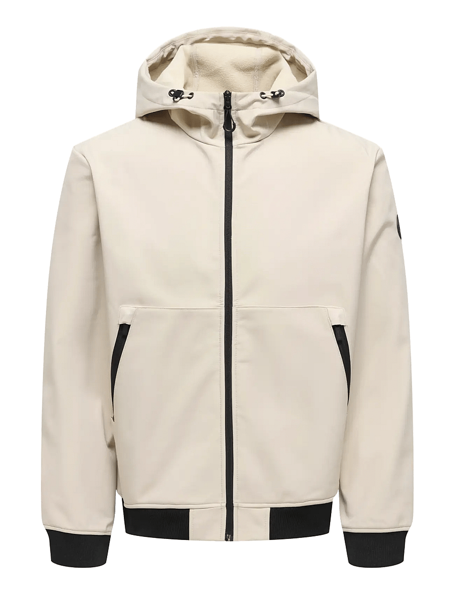 ONLY & SONS - ONSBOWIE SOFTSHELL BOMBER NOOS - frühlingsjacken - silver lining - 1