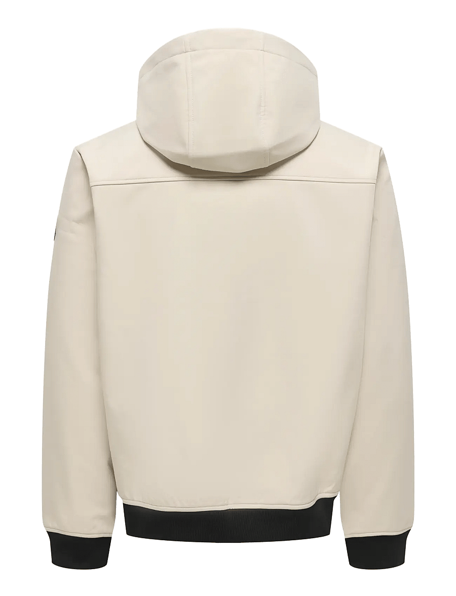 ONLY & SONS - ONSBOWIE SOFTSHELL BOMBER NOOS - frühlingsjacken - silver lining - 2